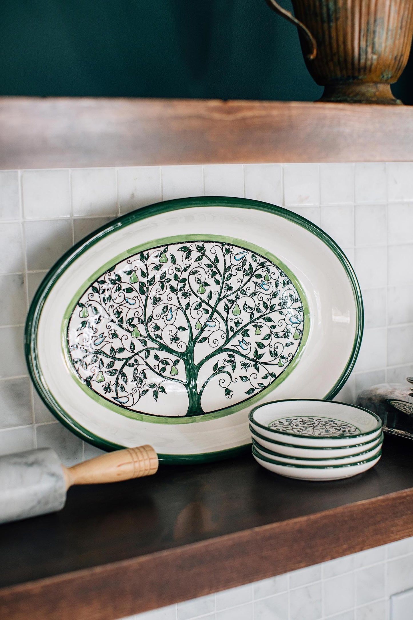 Dish Tree of Life M/3 5D wht/grn