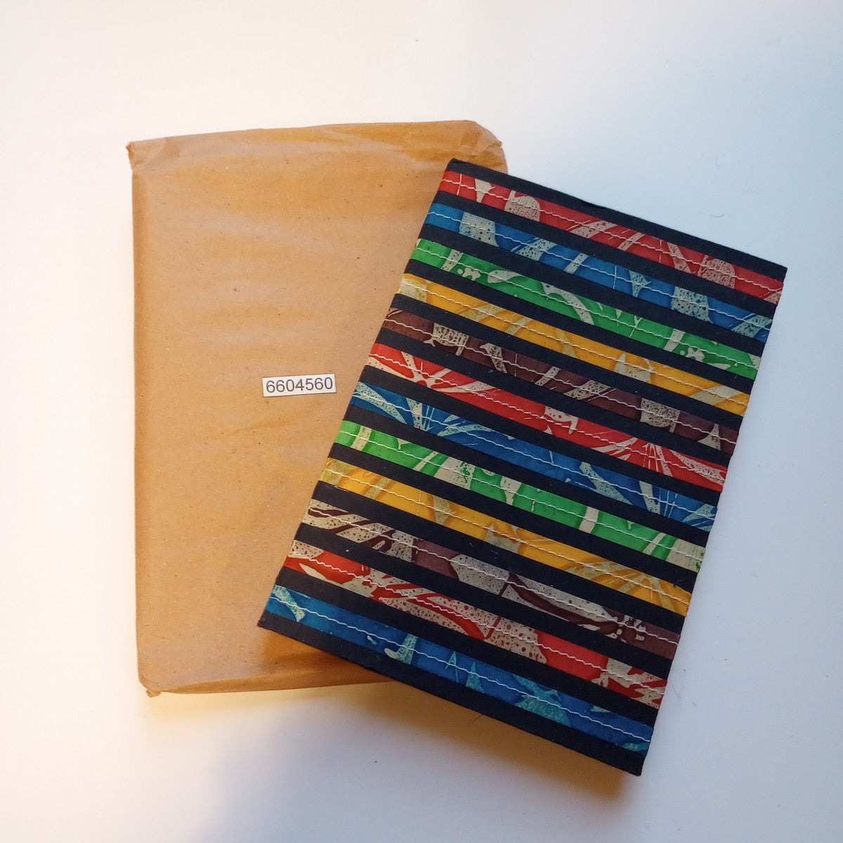 Journal horiz striped batik ppr 8.25x6 multi