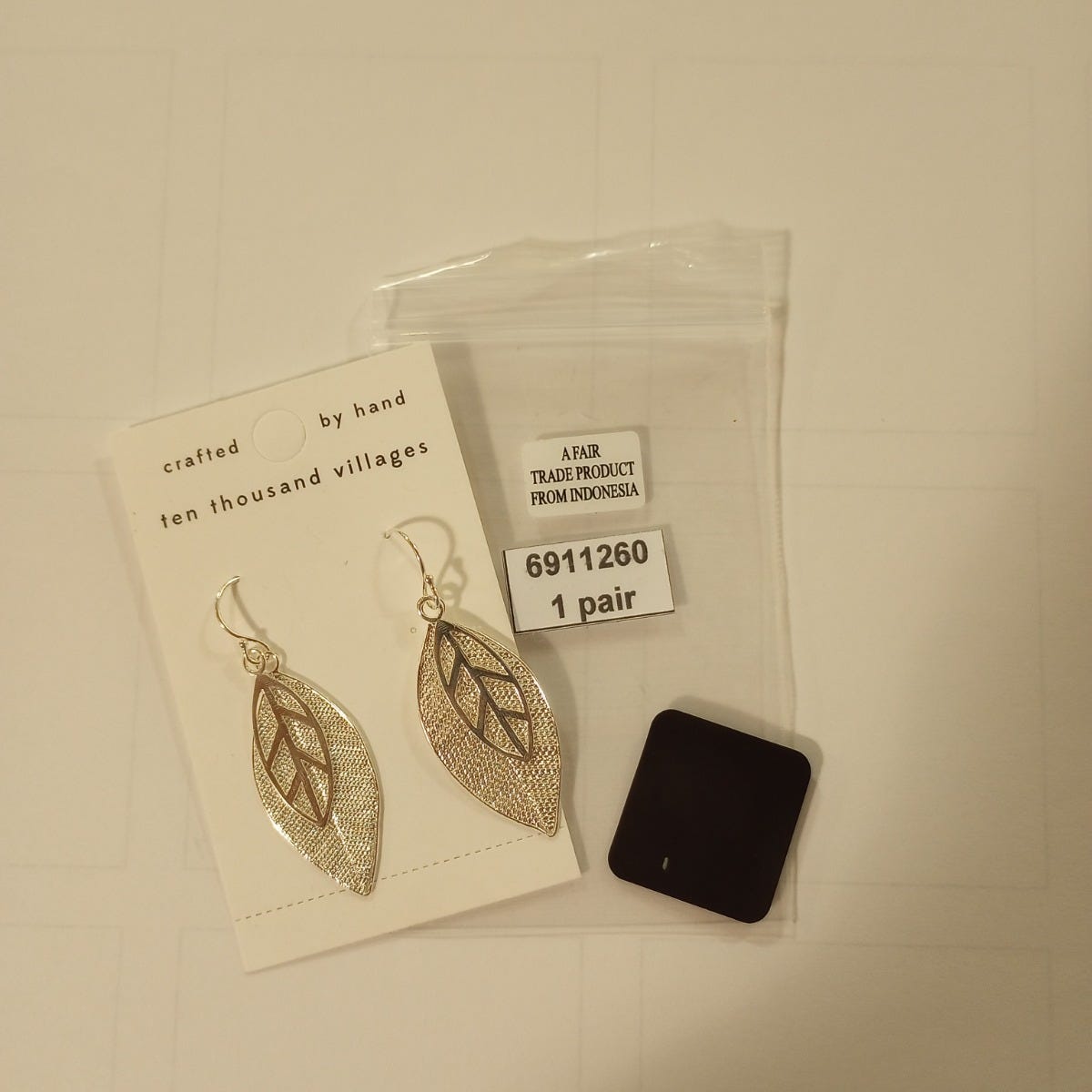 Earrings layered leaves filigree strlg 2L silv