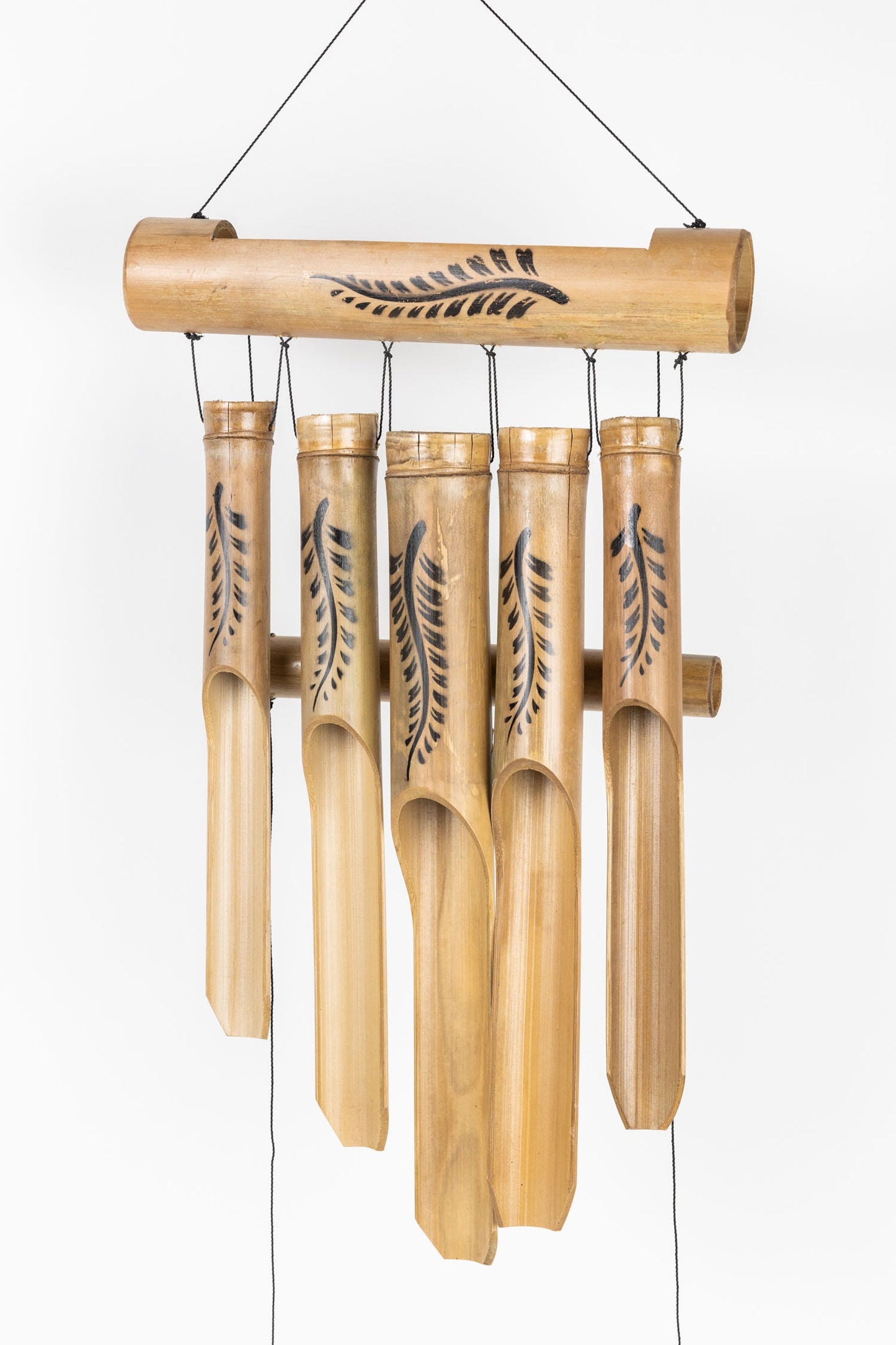 Chimes vine design 5 chimes vv 11.5Wx35L tan/blk