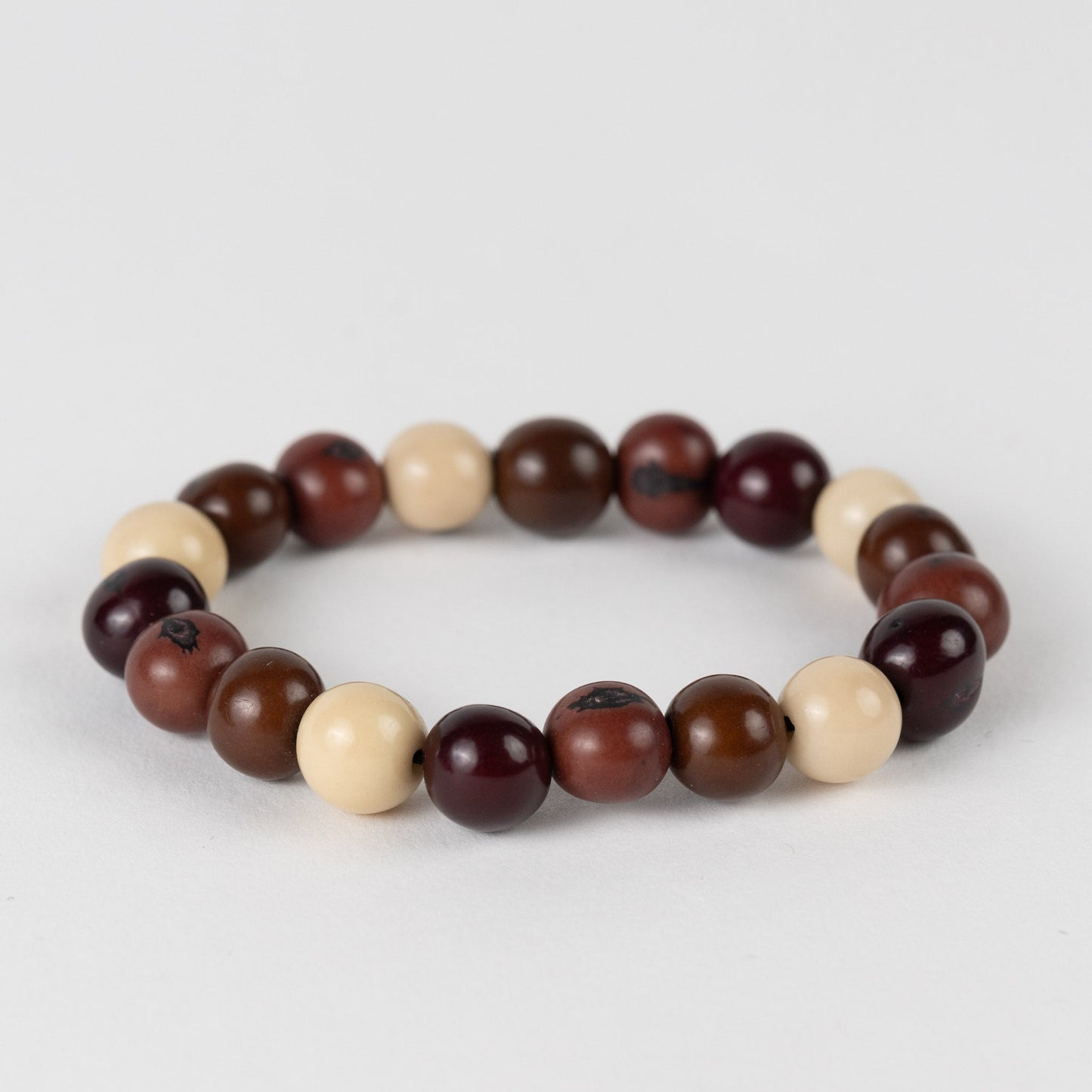 Bracelet set/3 stretchy acai browns