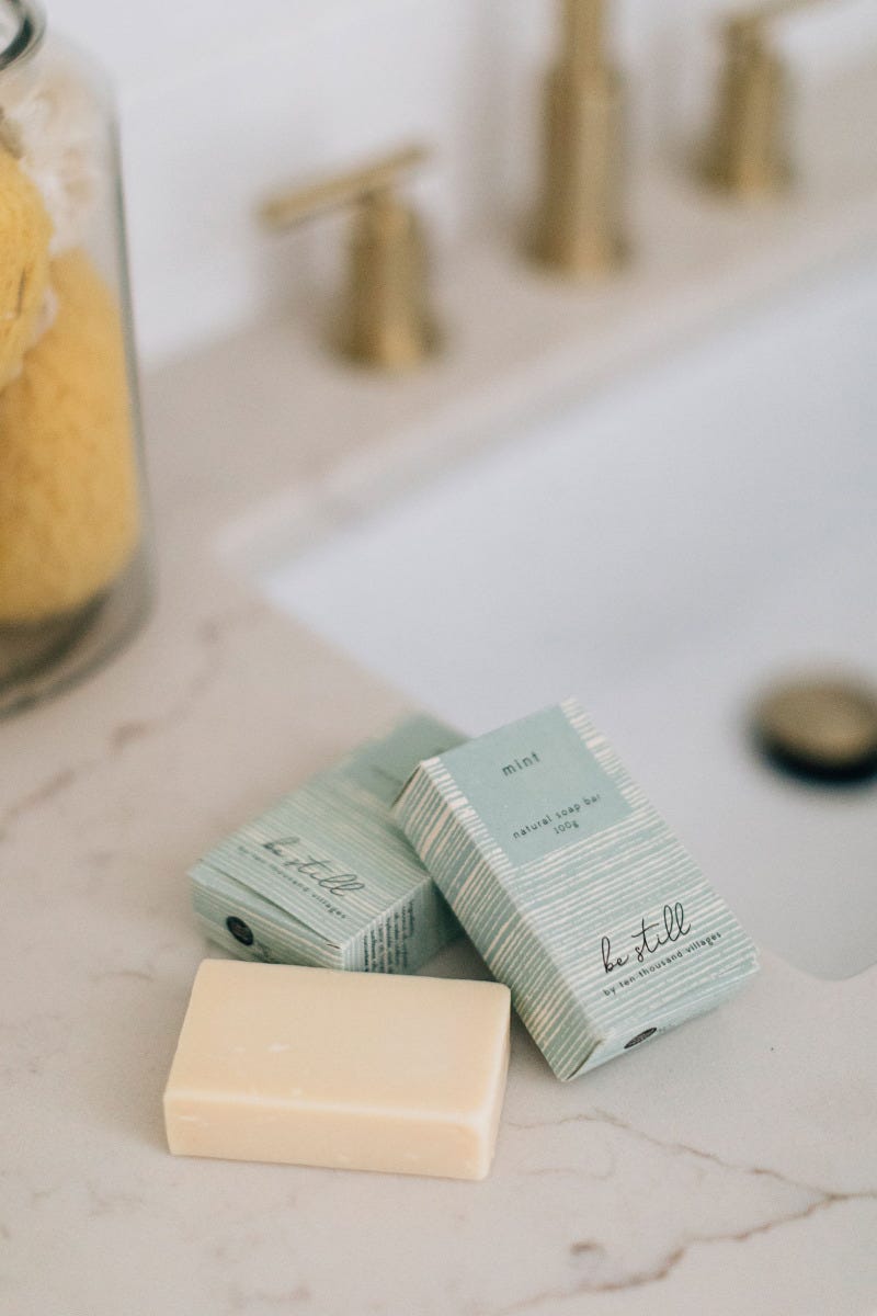 Soap mint Be Still M/3 3.5 oz pale aqua