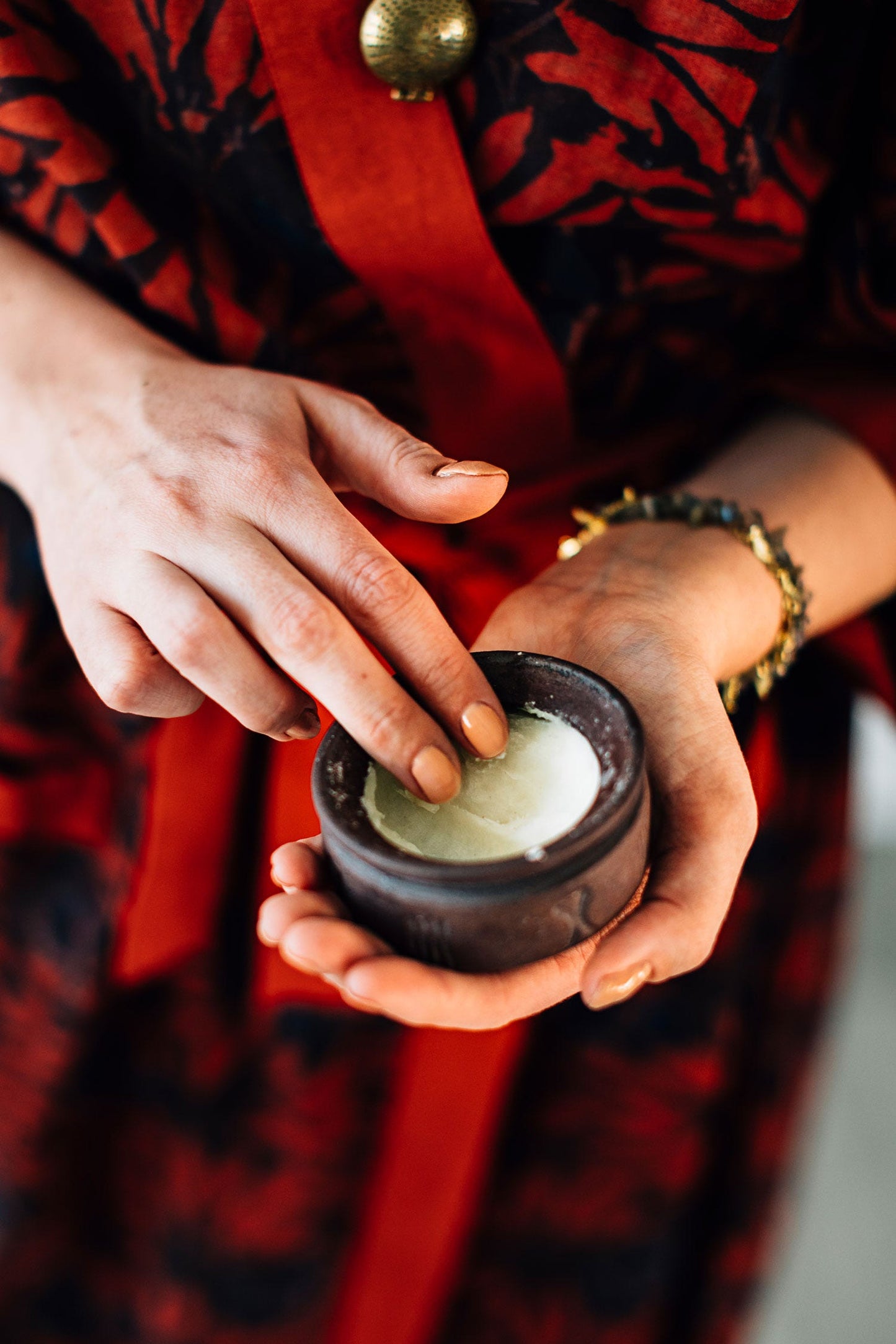 Cream shea butter in cer jar 3D