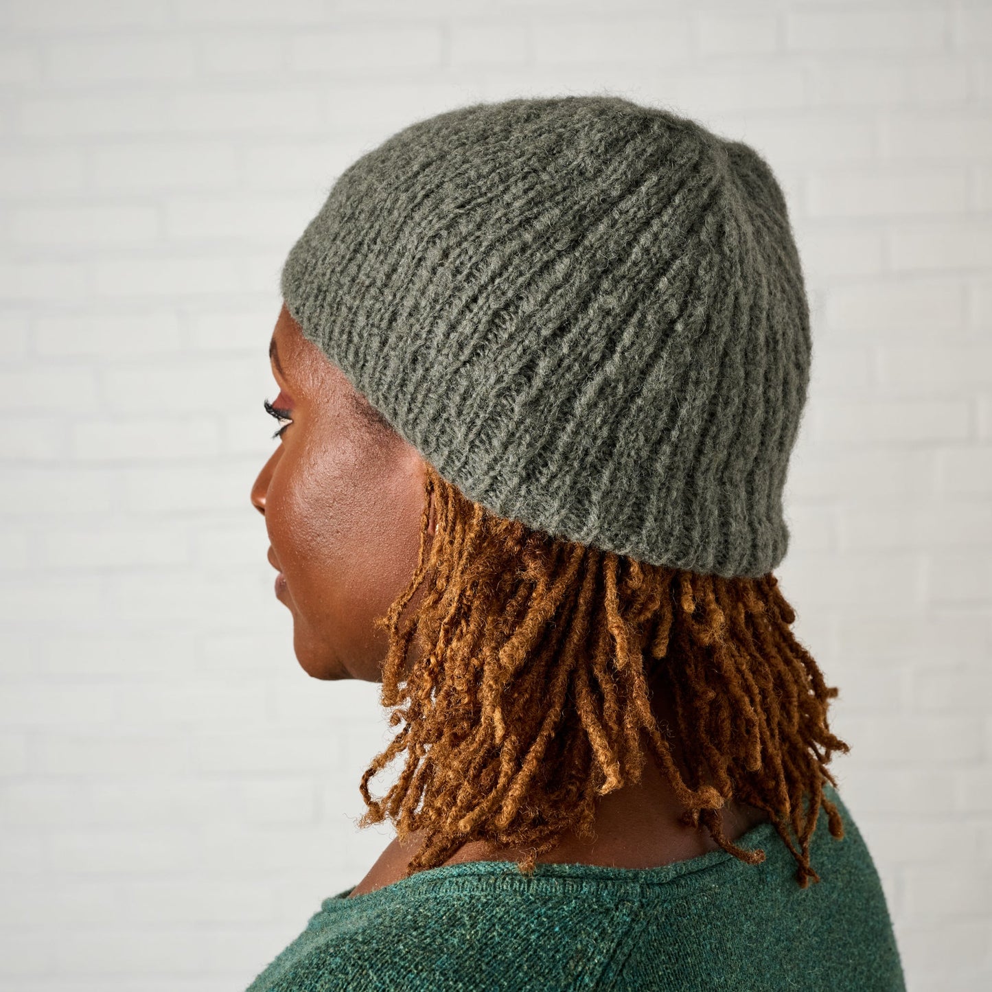 Hat knit wool/nylon 7H charcoal