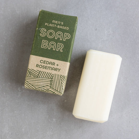 Soap man scent M/3 cedar/rosemary 6.5oz grn/tan