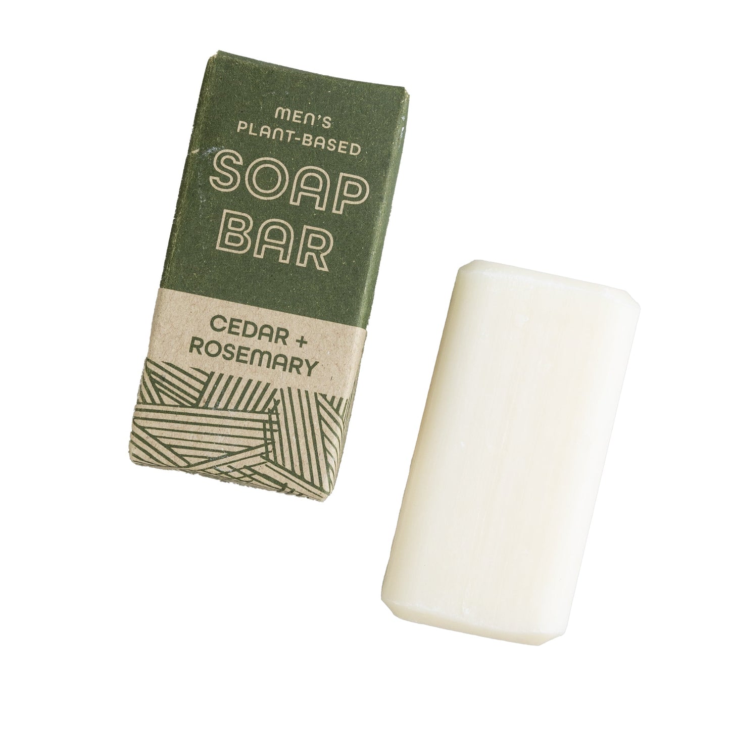 Soap man scent M/3 cedar/rosemary 6.5oz grn/tan