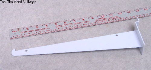 Slatwall Bracket shelf 12 white