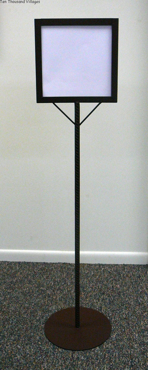 Sign holder entrance metal 13x55