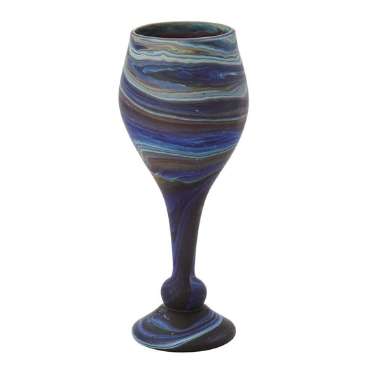 Goblet M/2 swirl glass 3Dx8 asst