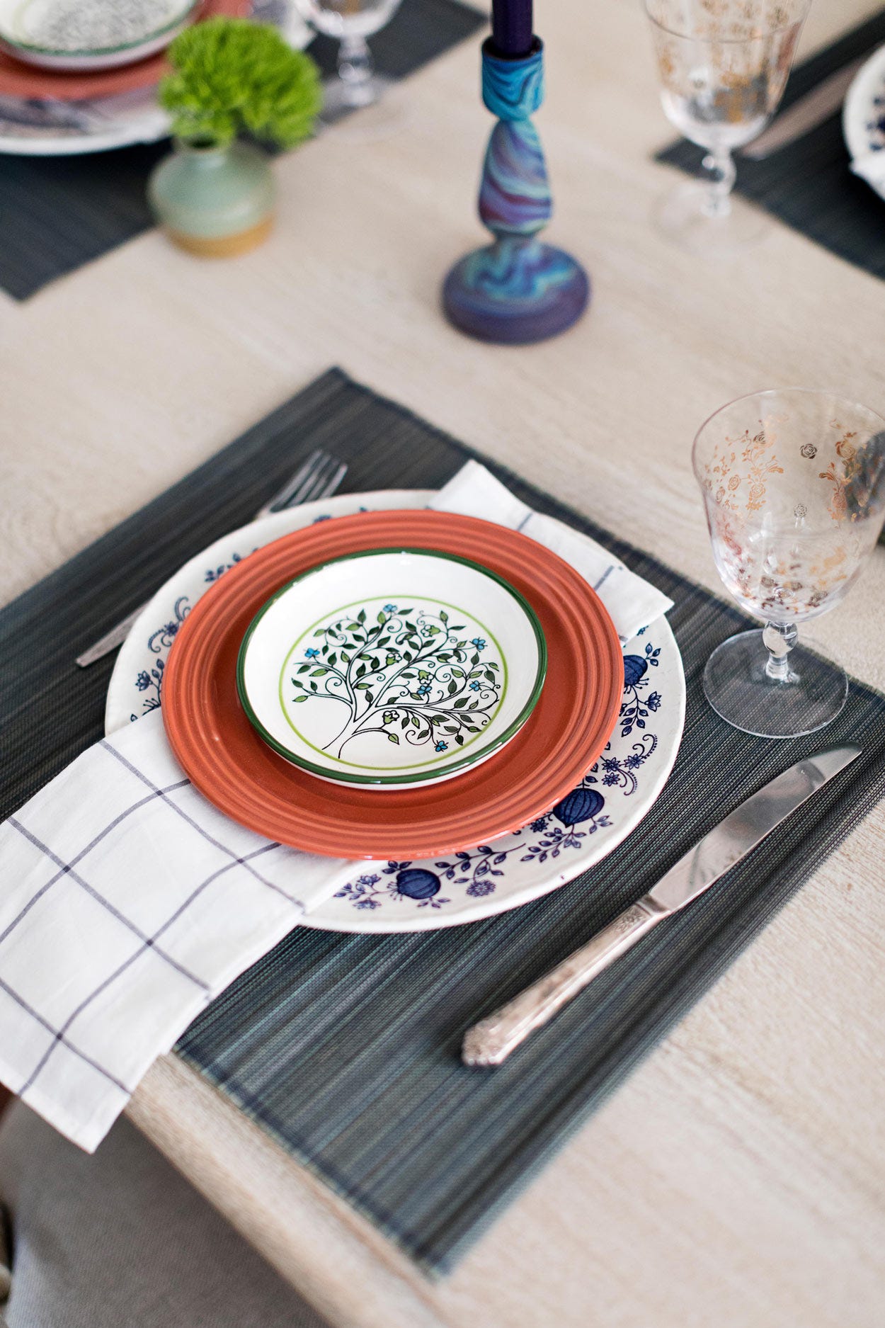 Dish Tree of Life M/3 5D wht/grn