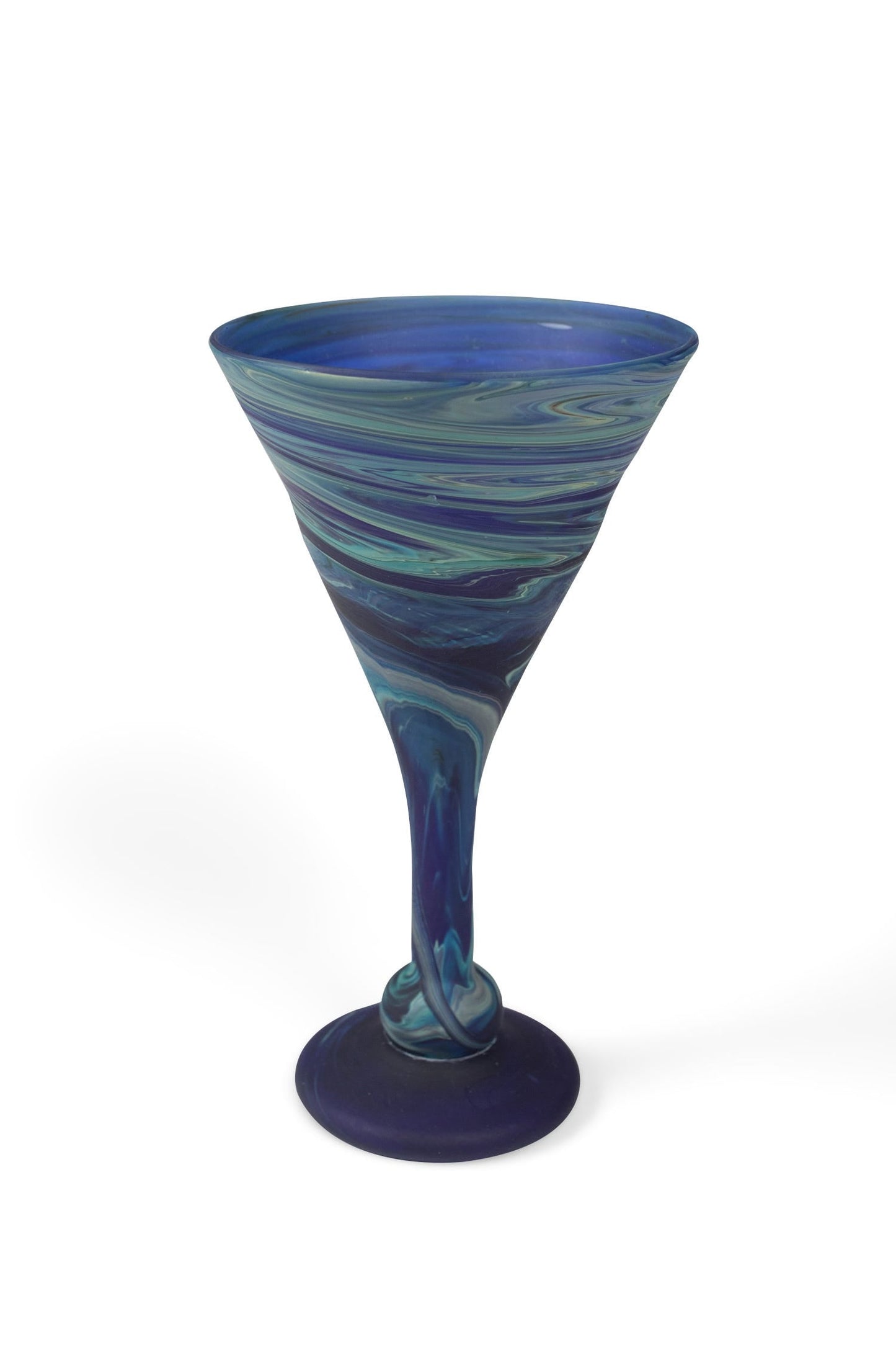 Goblet Phoenician glass M/2 4Dx5 blue/green/purpl