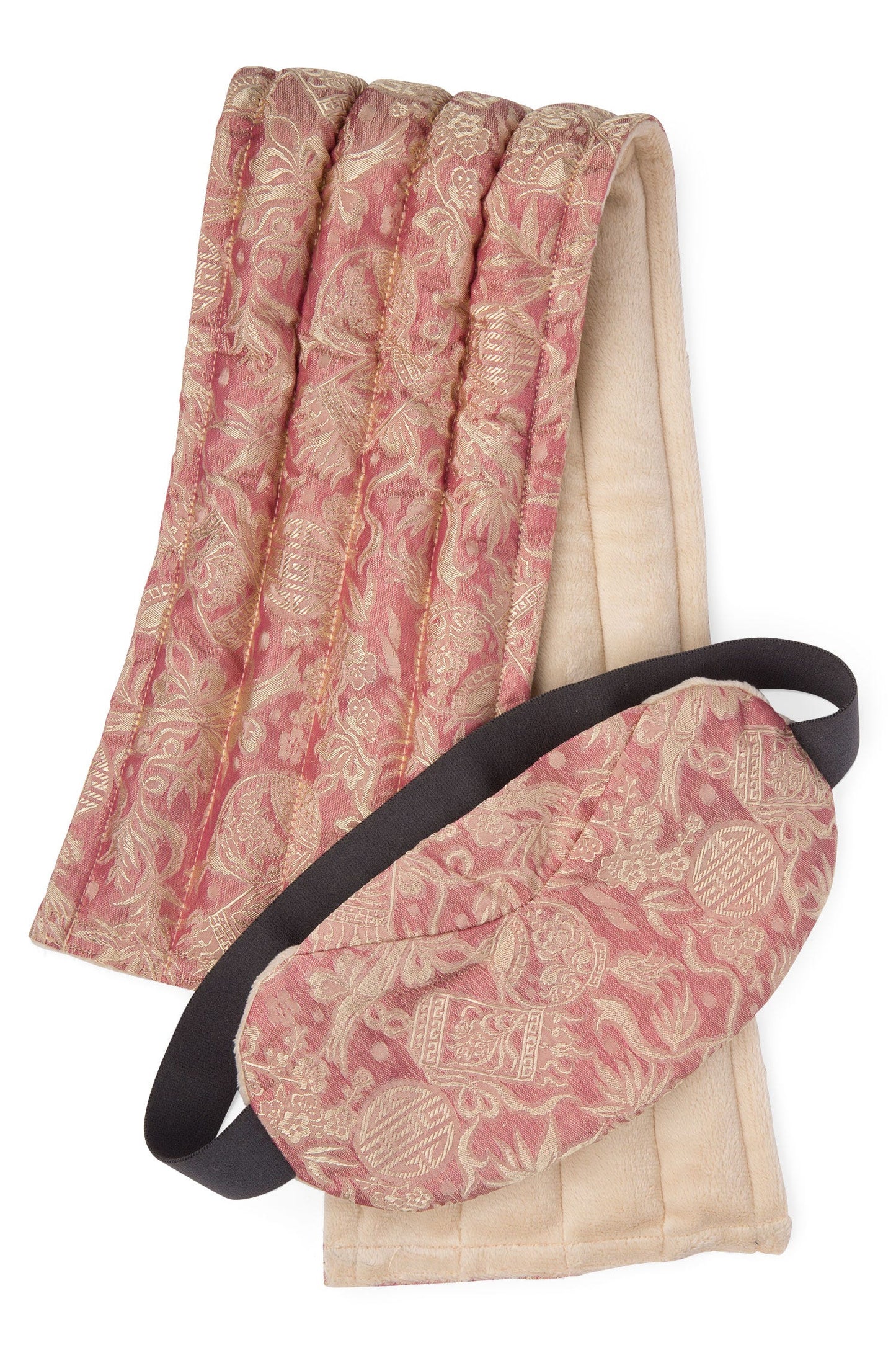 Eye mask/wrap set cotton/rice/cloves 25L peach
