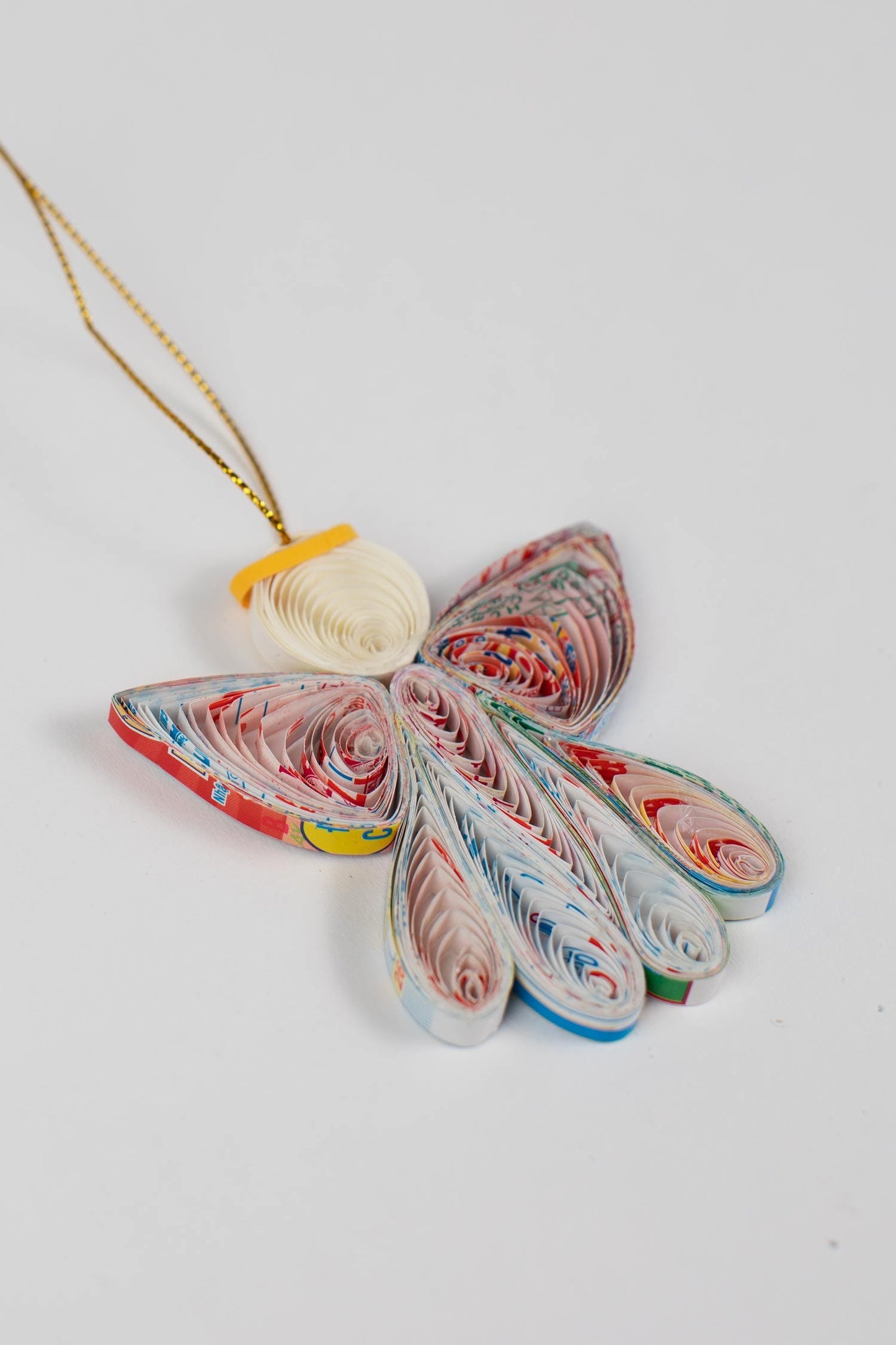 Ornament angel M/5 quilled paper 3D asst