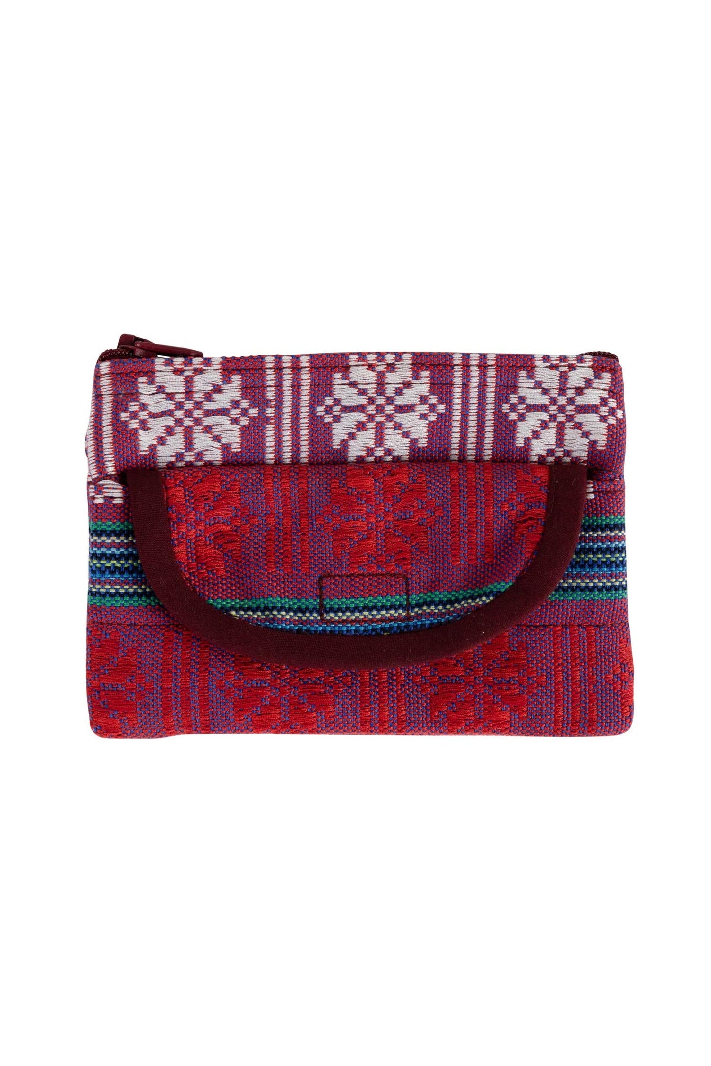 Coin purse jacquard M/3 Polyester 5x3.5 red/asst