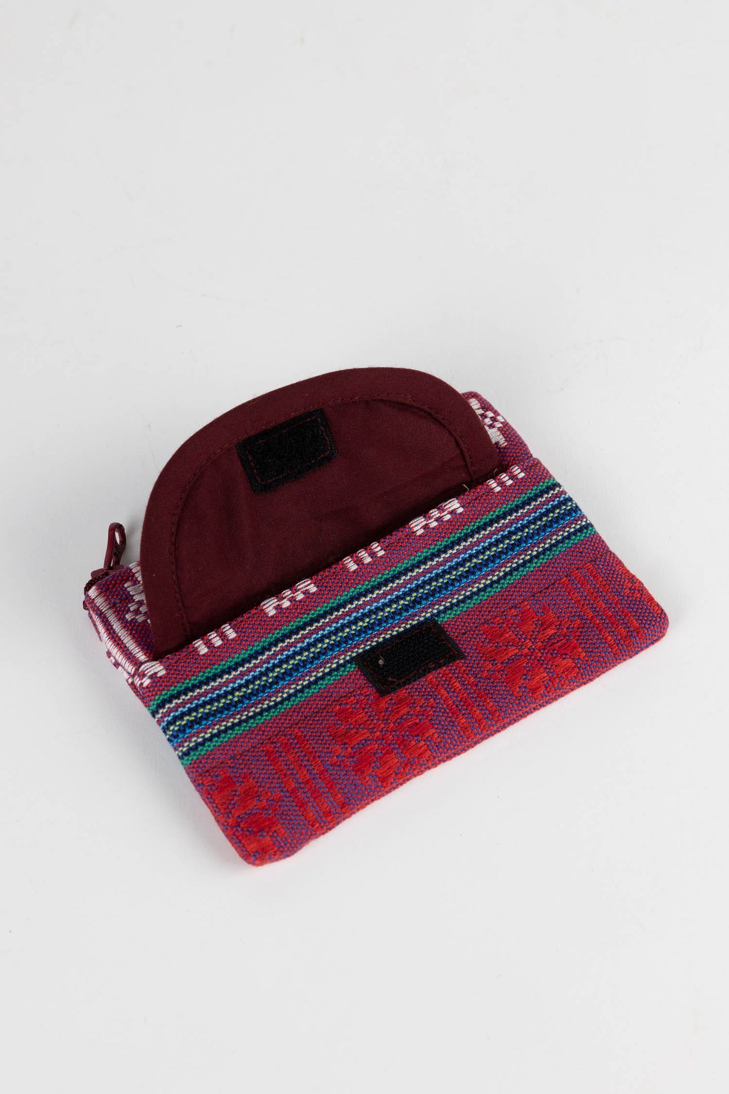 Coin purse jacquard M/3 Polyester 5x3.5 red/asst