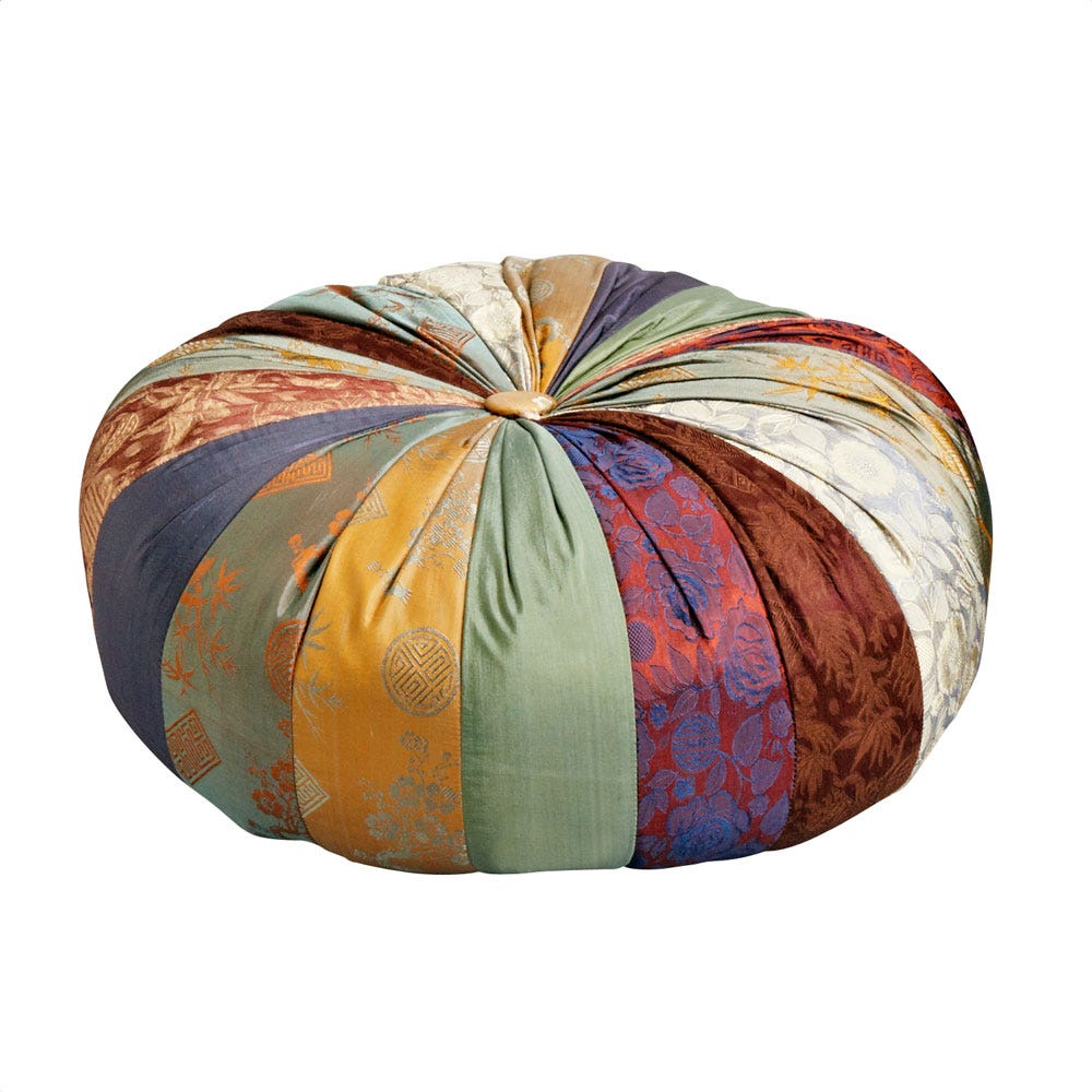 Pillow yoga 15Dx8 teal/prpl/rose