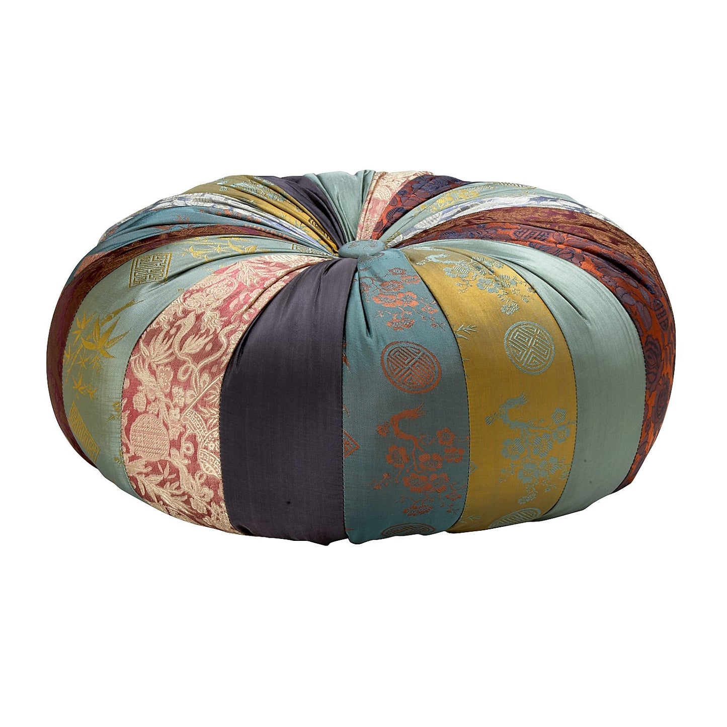 Pillow yoga 15Dx8 teal/prpl/rose