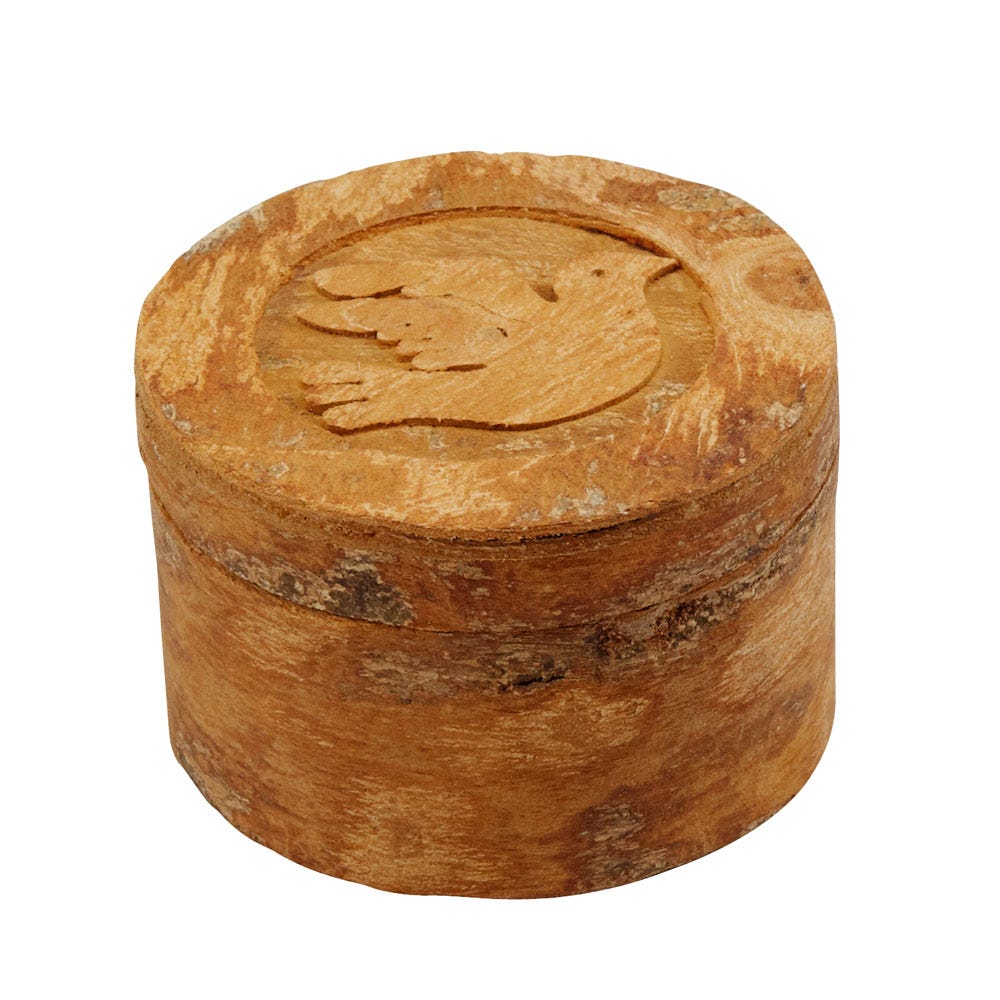 Box w/dove M/5 cnnmn bark 2.5D