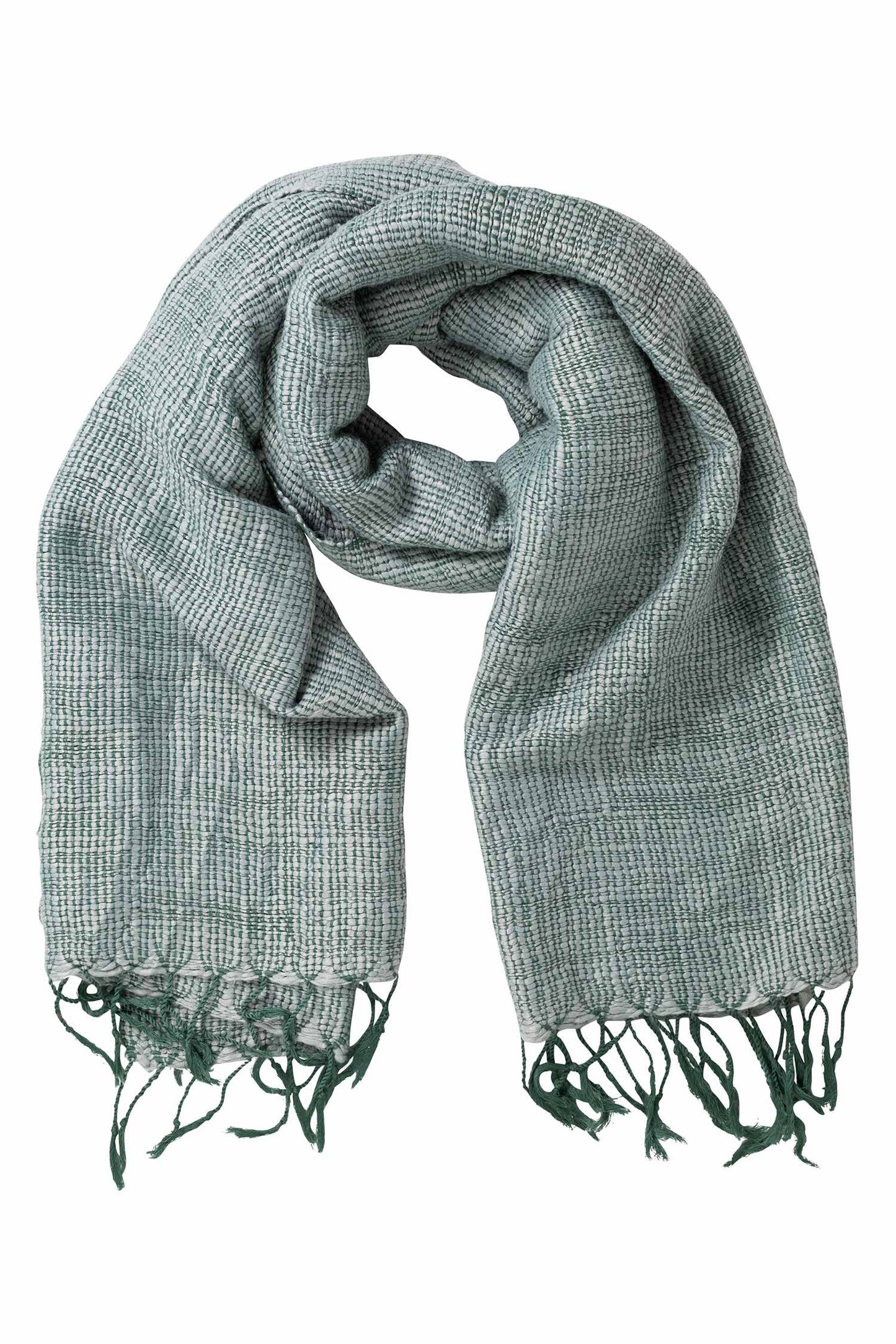 Scarf asst loose weave acrylic/viscose 72x30 aqua