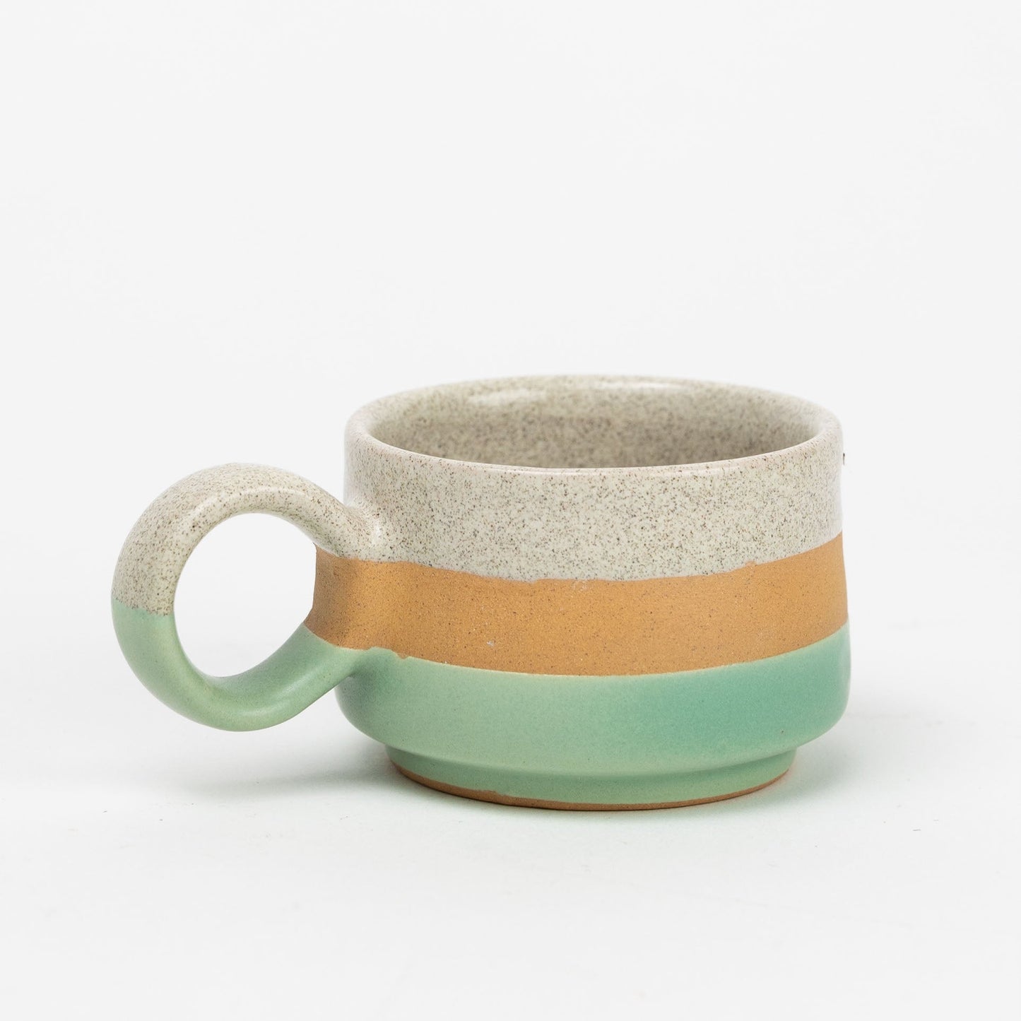 Mug espresso striped M/4 f/2 oz cer 2.5Hx1.5H asst
