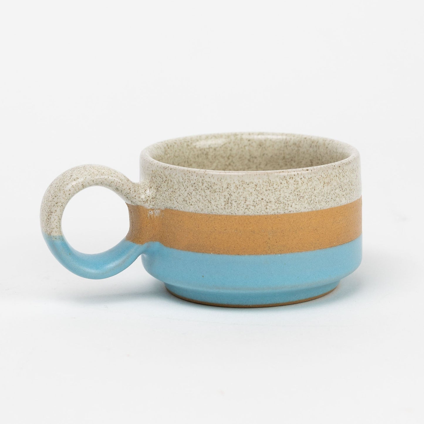 Mug espresso striped M/4 f/2 oz cer 2.5Hx1.5H asst