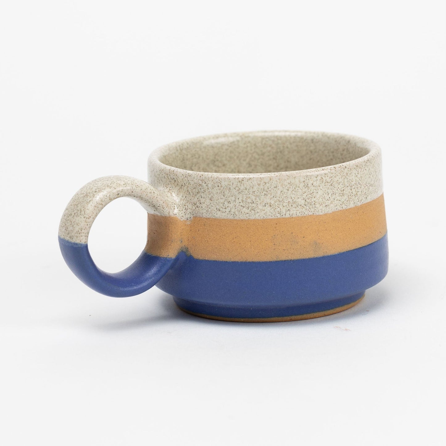 Mug espresso striped M/4 f/2 oz cer 2.5Hx1.5H asst
