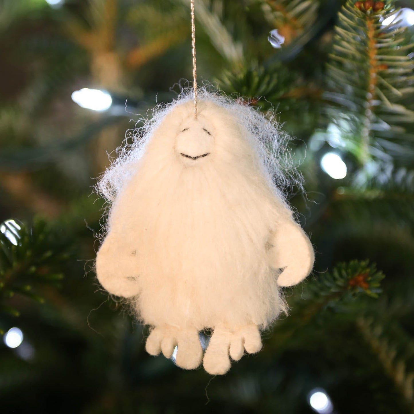 Ornament yeti M/5 cttn/felt 4H white