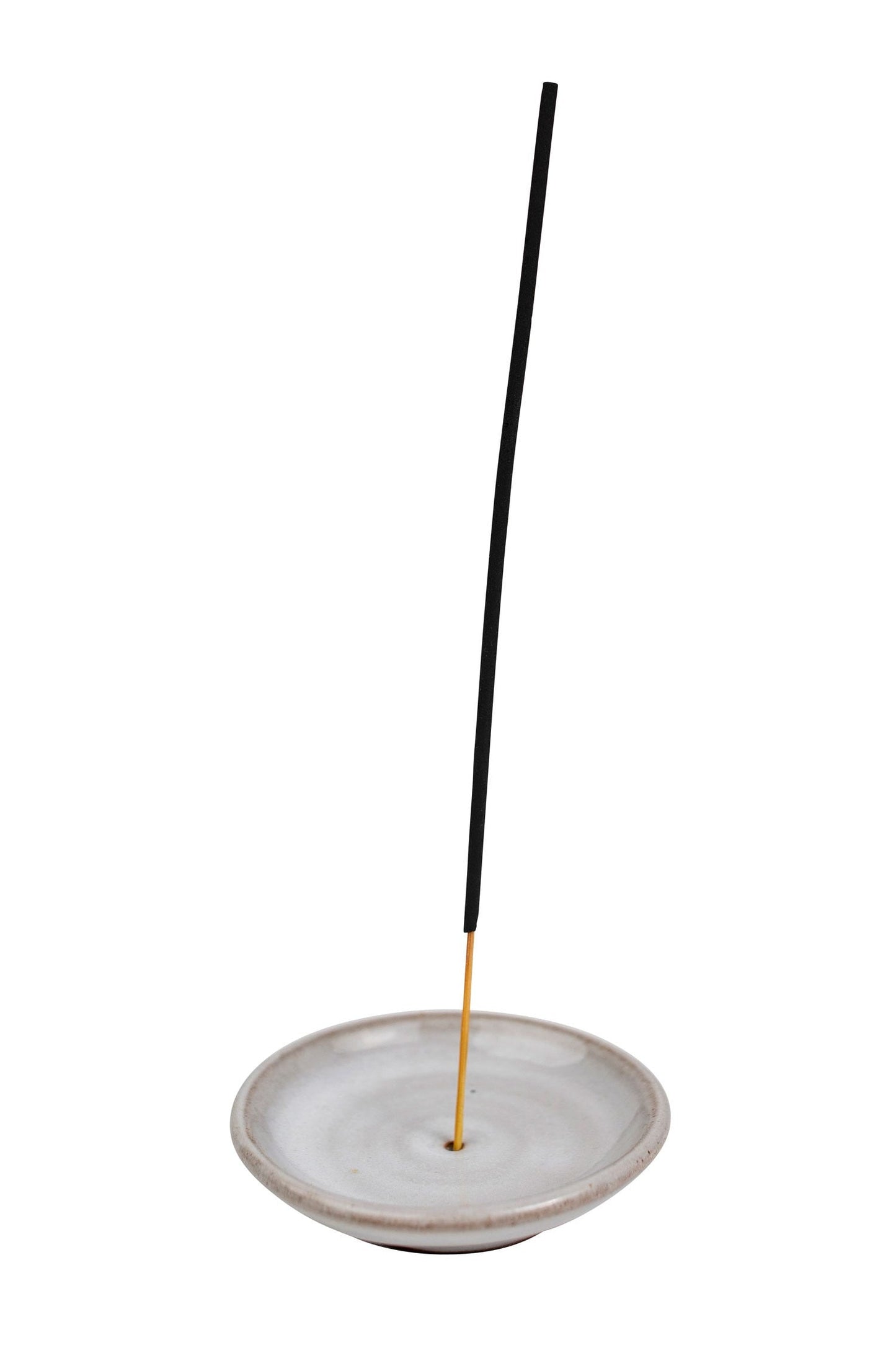 Incense holder dish M/5 stoneware clay 3D white