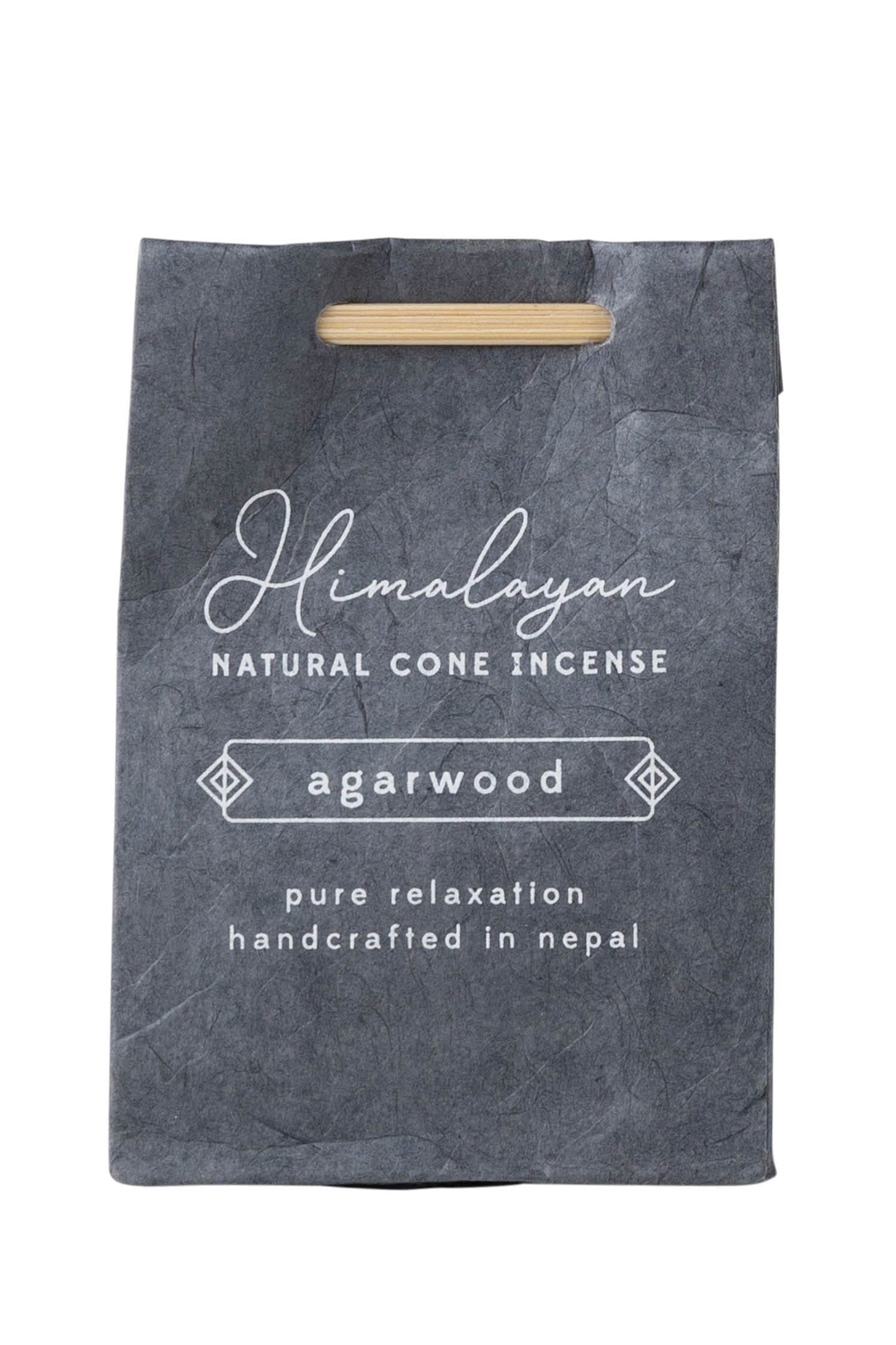 Incense cones s/12 w/bag M/2 agarwood gray