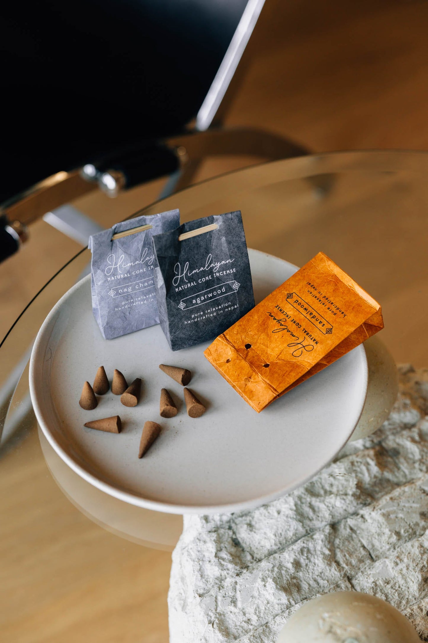 Incense cones s/12 w/bag M/2 nag champa blue