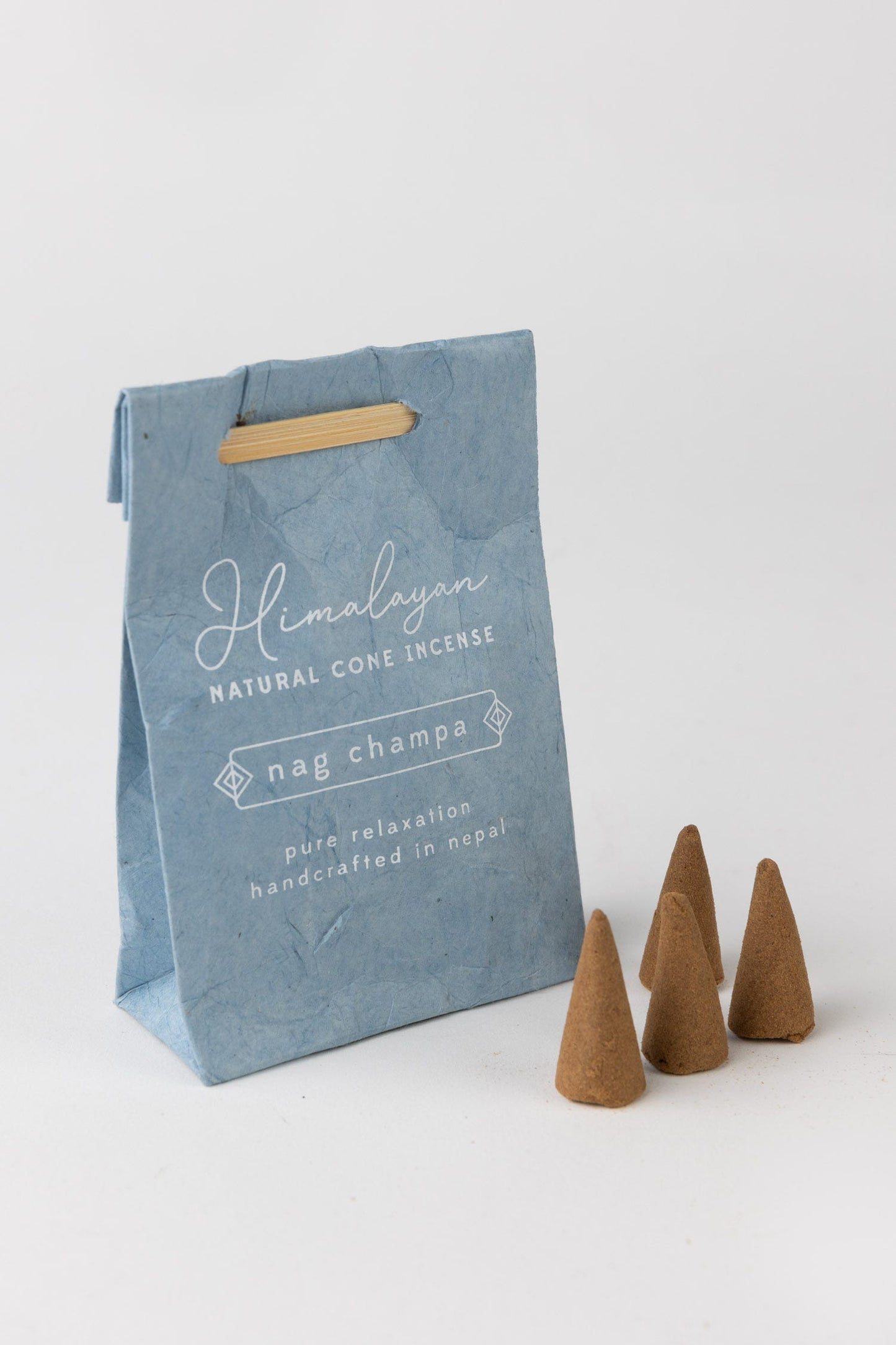 Incense cones s/12 w/bag M/2 nag champa blue