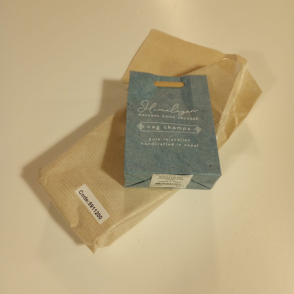 Incense cones s/12 w/bag M/2 nag champa blue