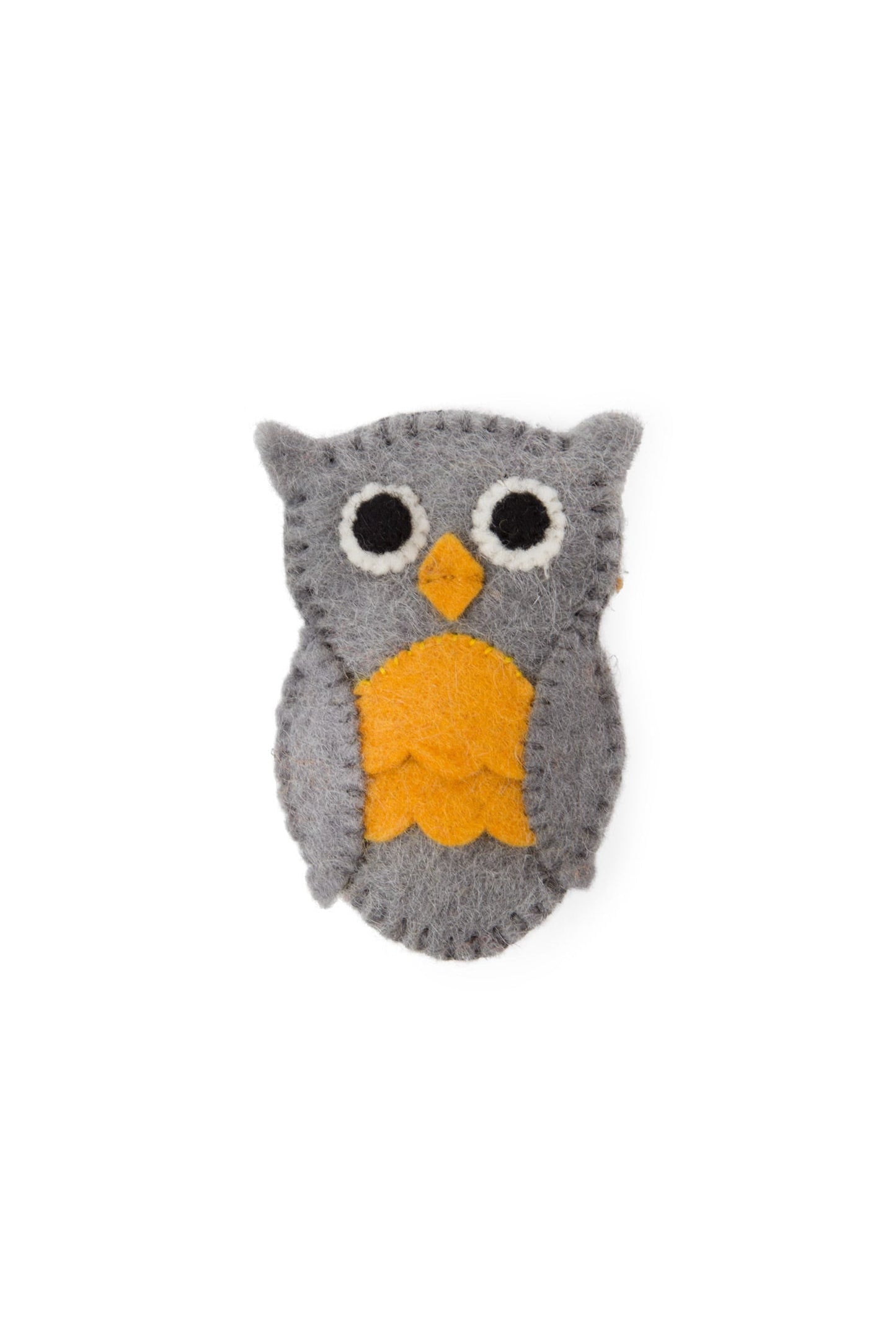 Puppet owl M/3 wool 3.5H gray