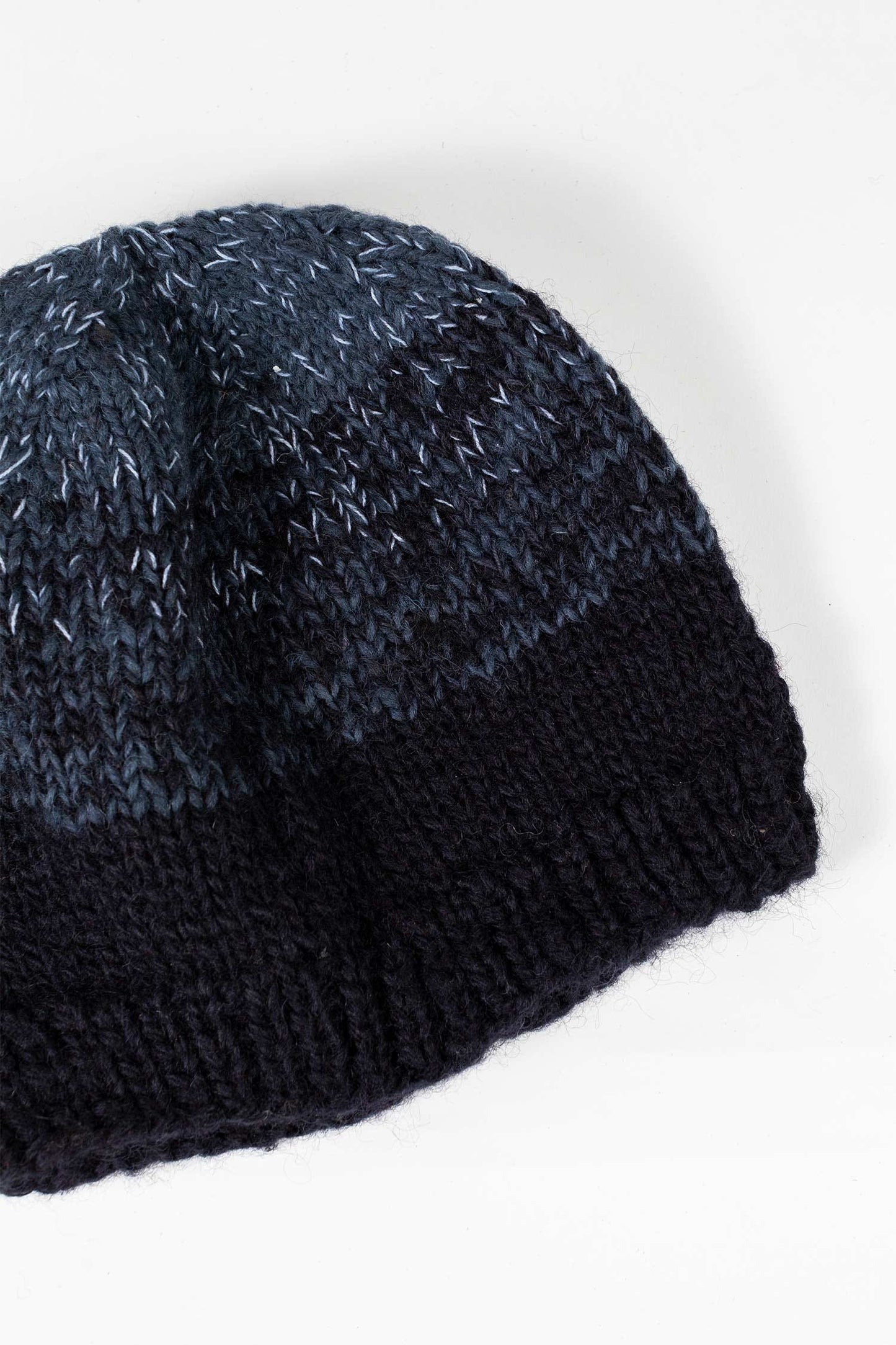 Hat ombre shades wool/cotton OSFM navy/blue