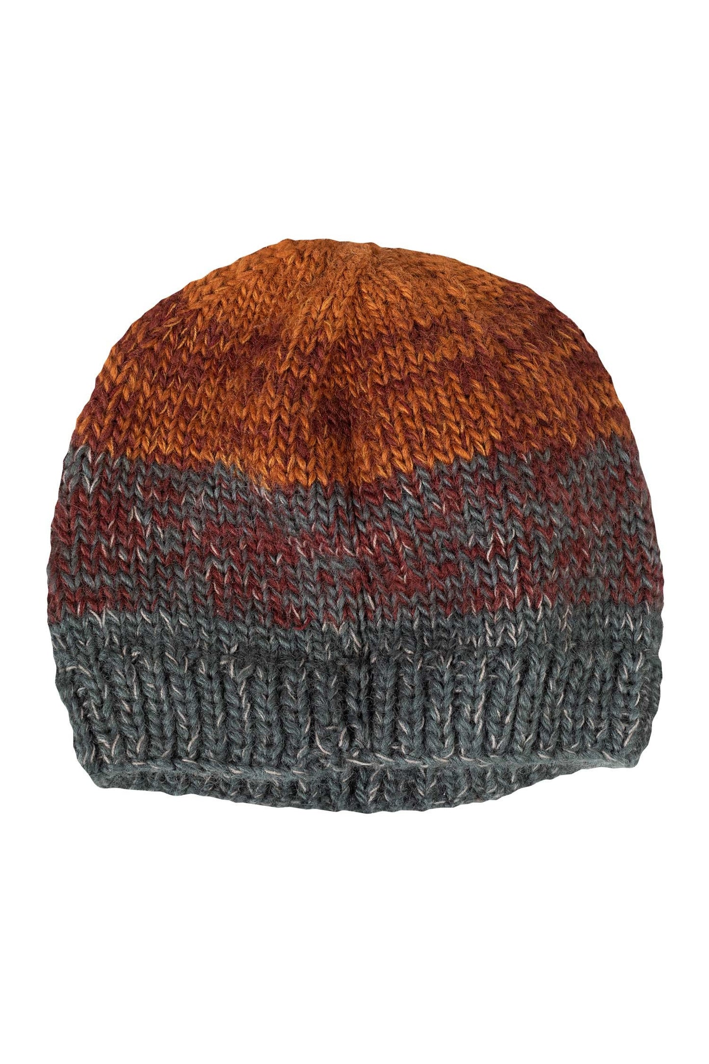 Hat ombre wool/cotton earth tones