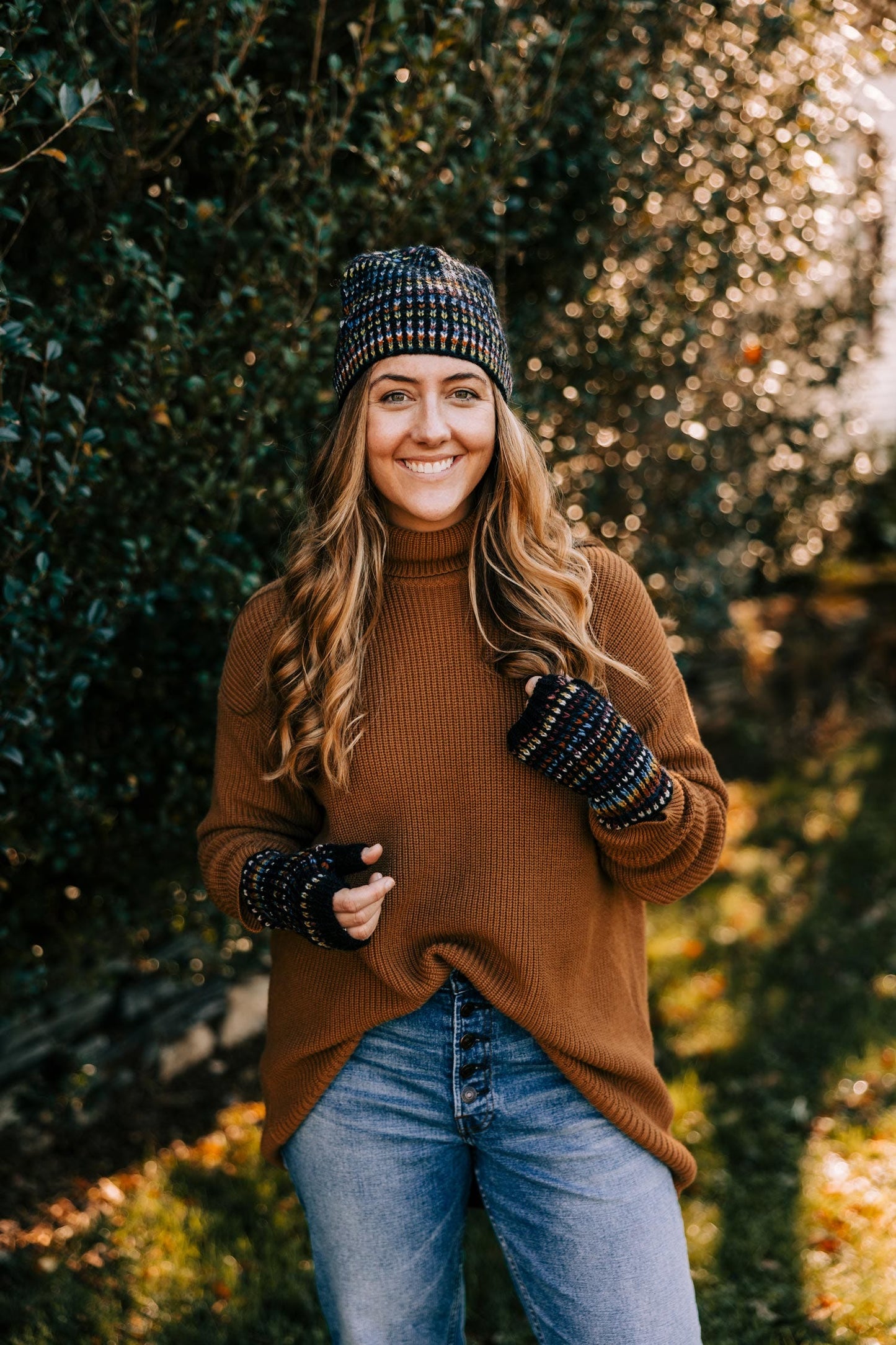 Hat mini Vs/dots wool black/multi asst