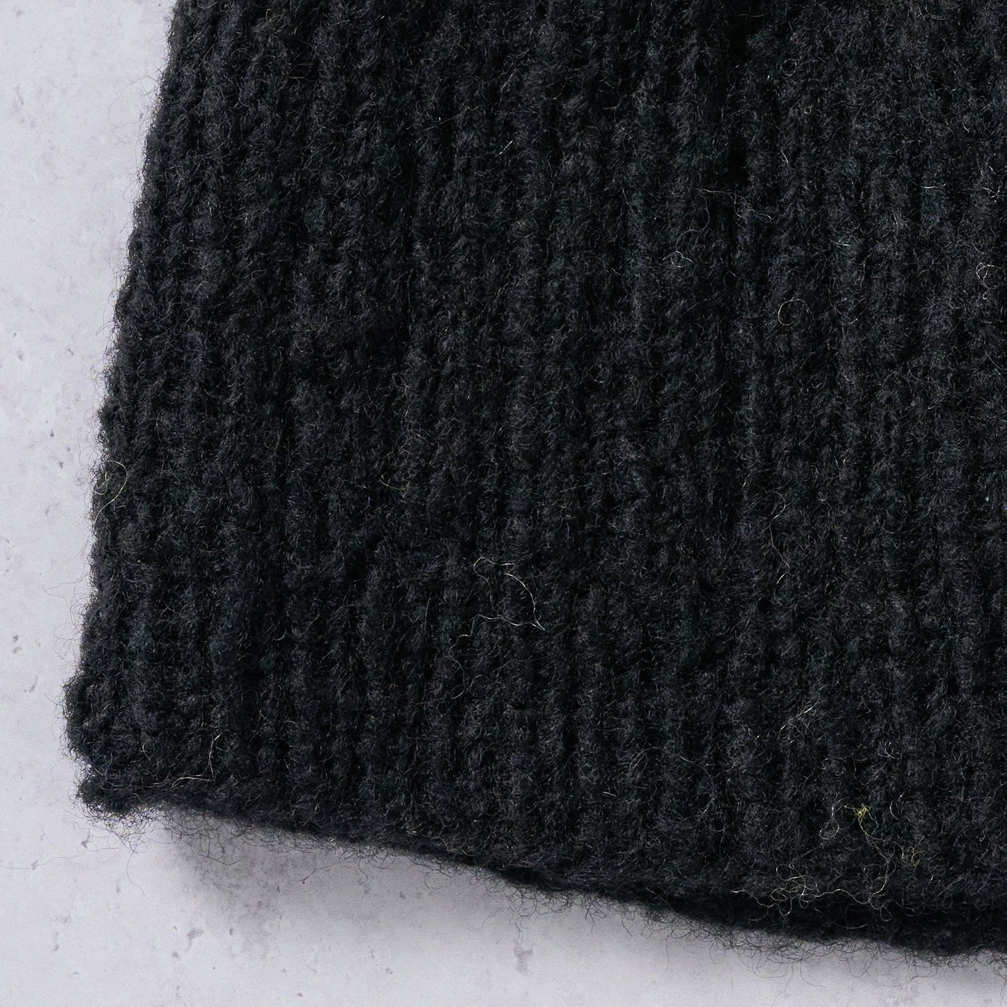 Hat knit wool/nylon 7H black