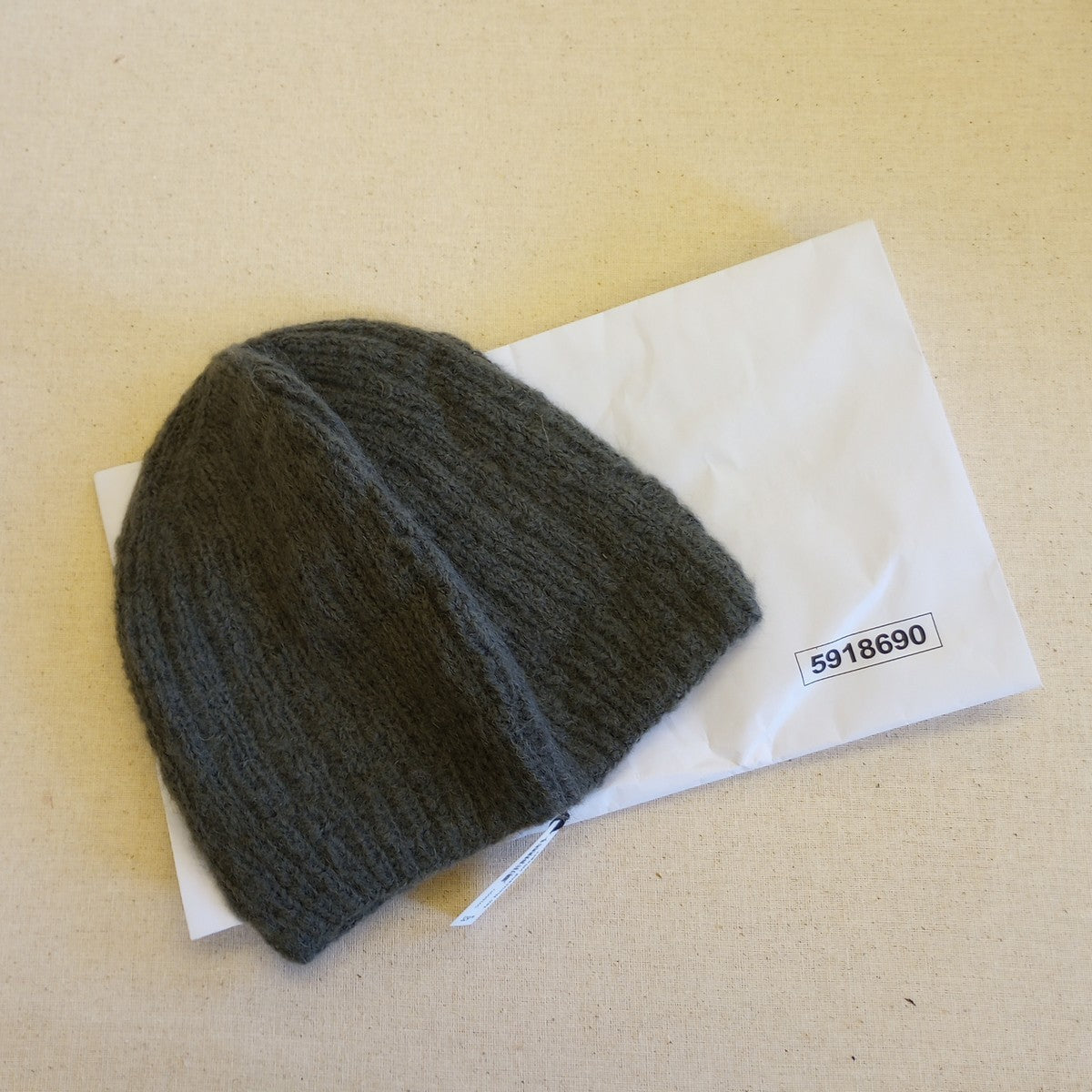 Hat knit wool/nylon 7H charcoal