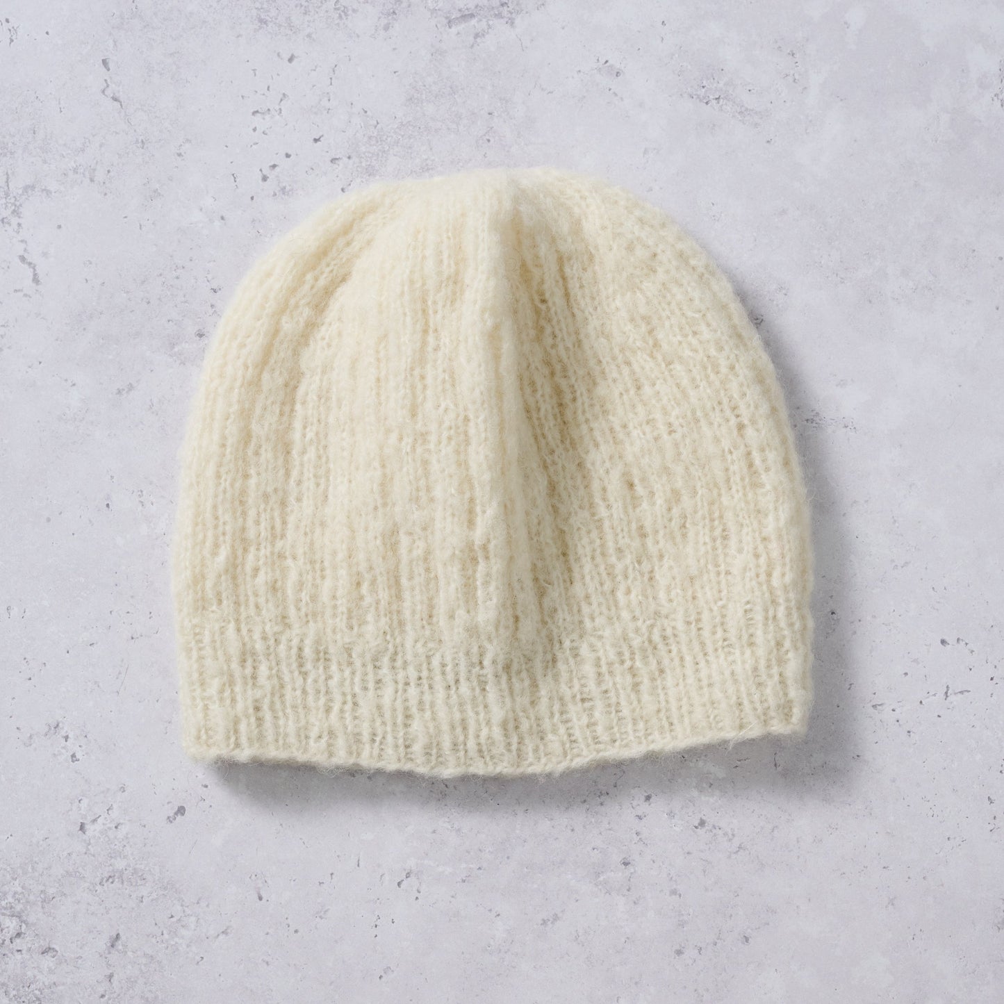 Hat knit wool/nylon 7H ivory