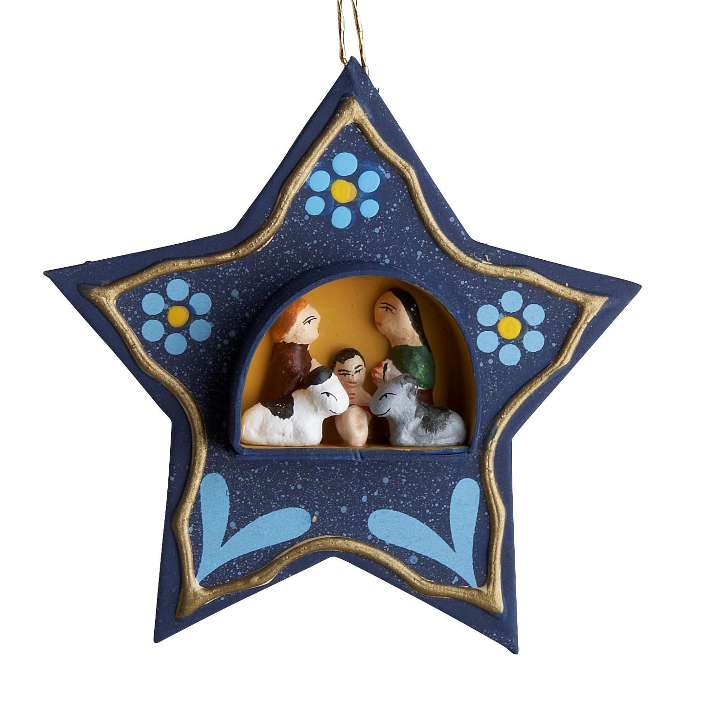 Ornament star M/5 mini retablo 2.5D