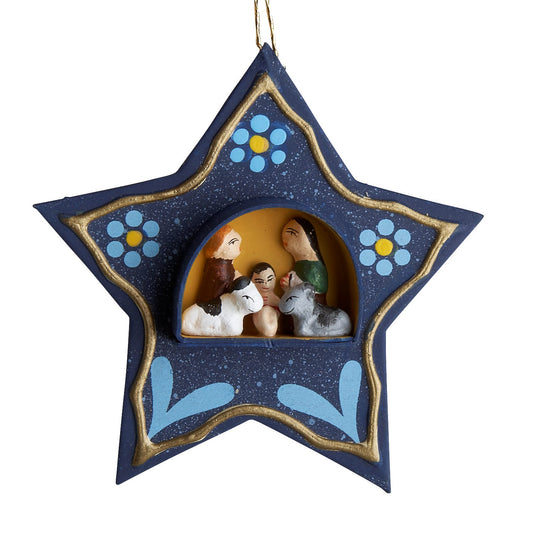 Ornament star M/5 mini retablo 2.5D