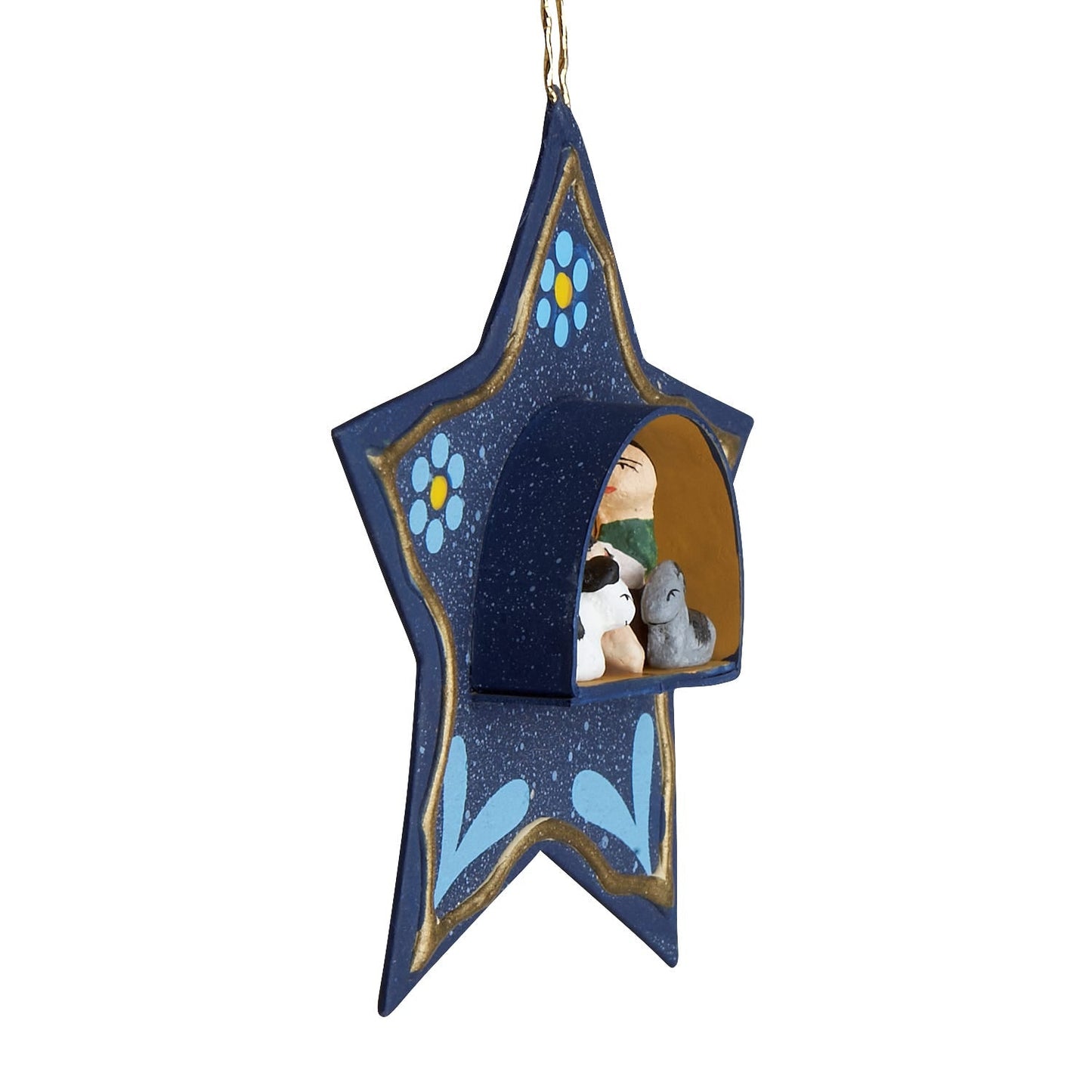 Ornament star M/5 mini retablo 2.5D