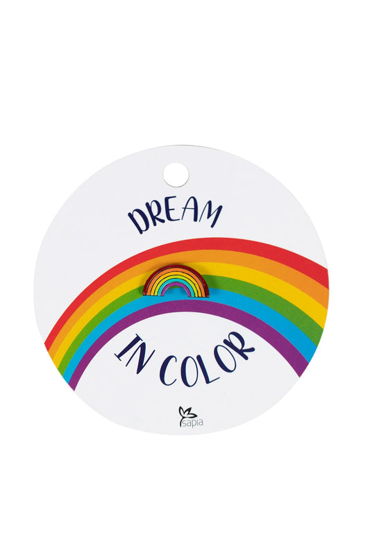 Pin rainbow w/card gourd .75W multi