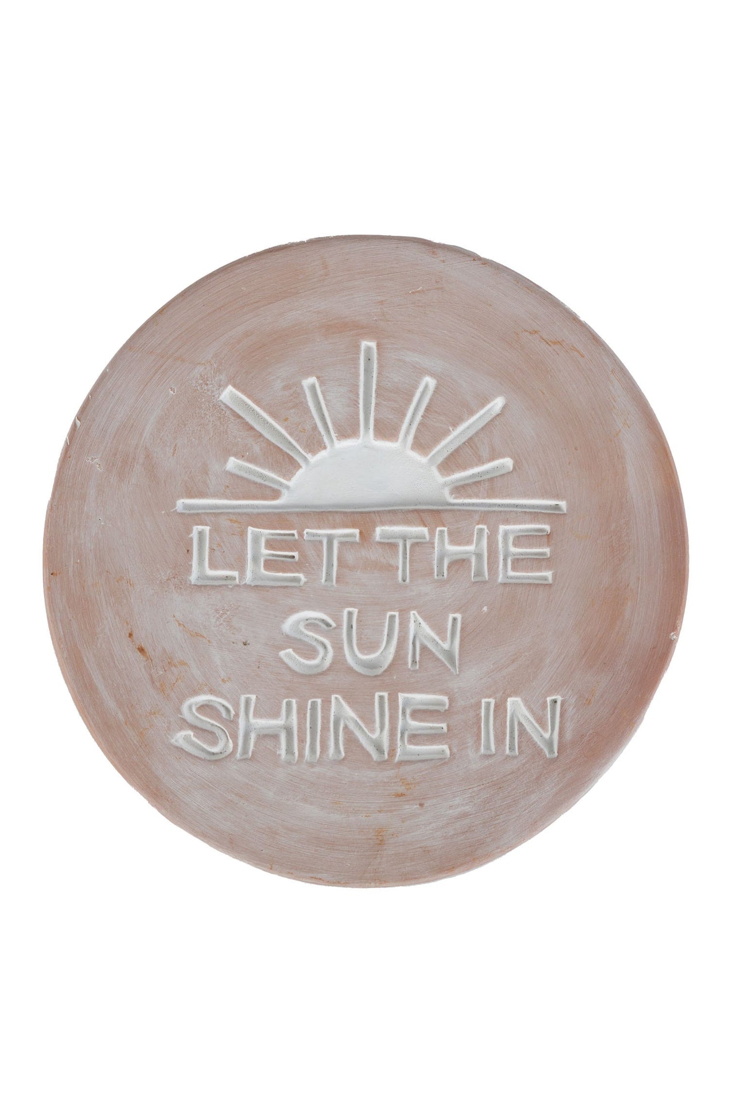 Garden plaque Sun Shine t-cotta 8.5D whitewash