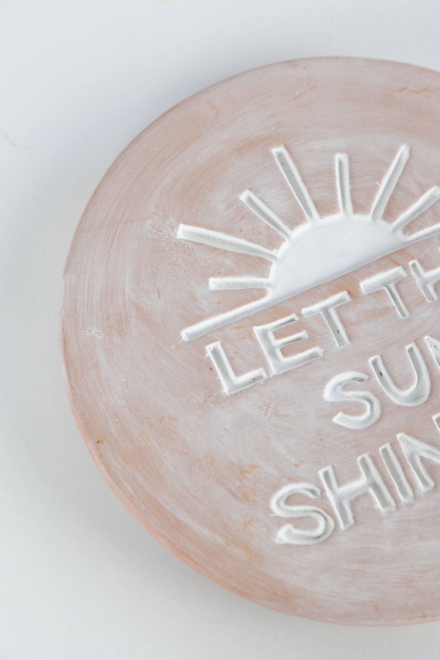 Garden plaque Sun Shine t-cotta 8.5D whitewash