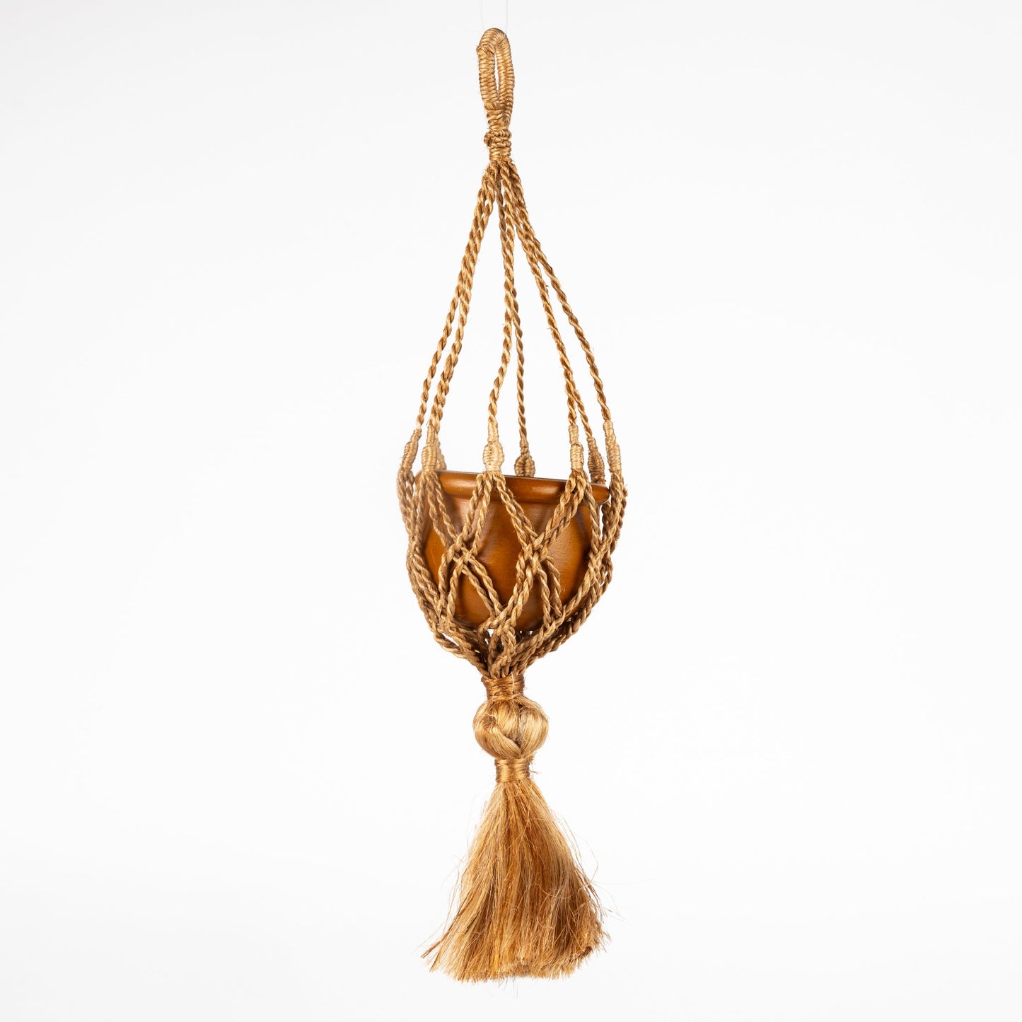 Planter mini hanging macrame t-cotta