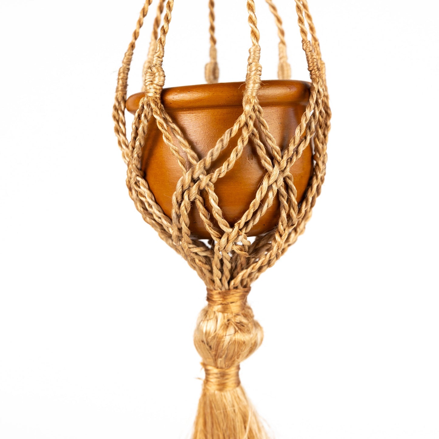 Planter mini hanging macrame t-cotta