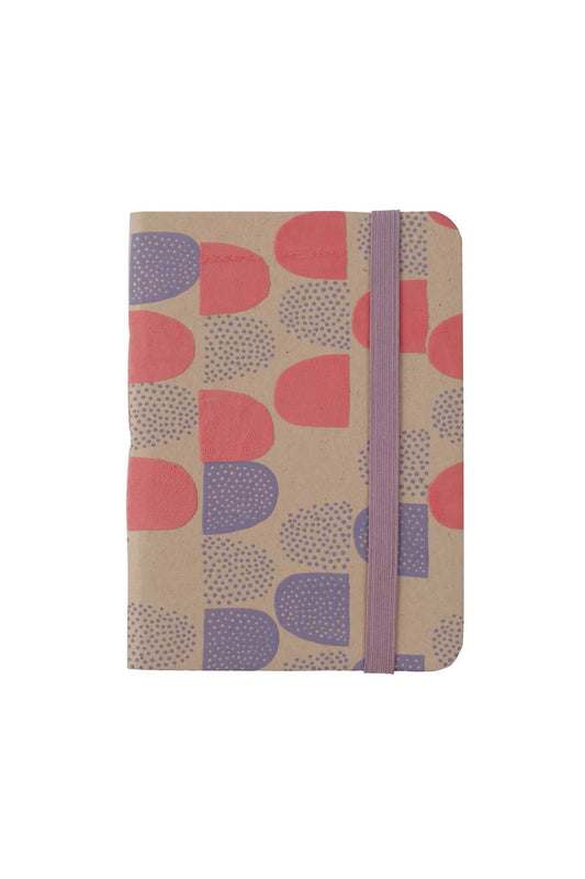 Journal embossed cover M/3 ppr 5.5x4.5 pink/prpl