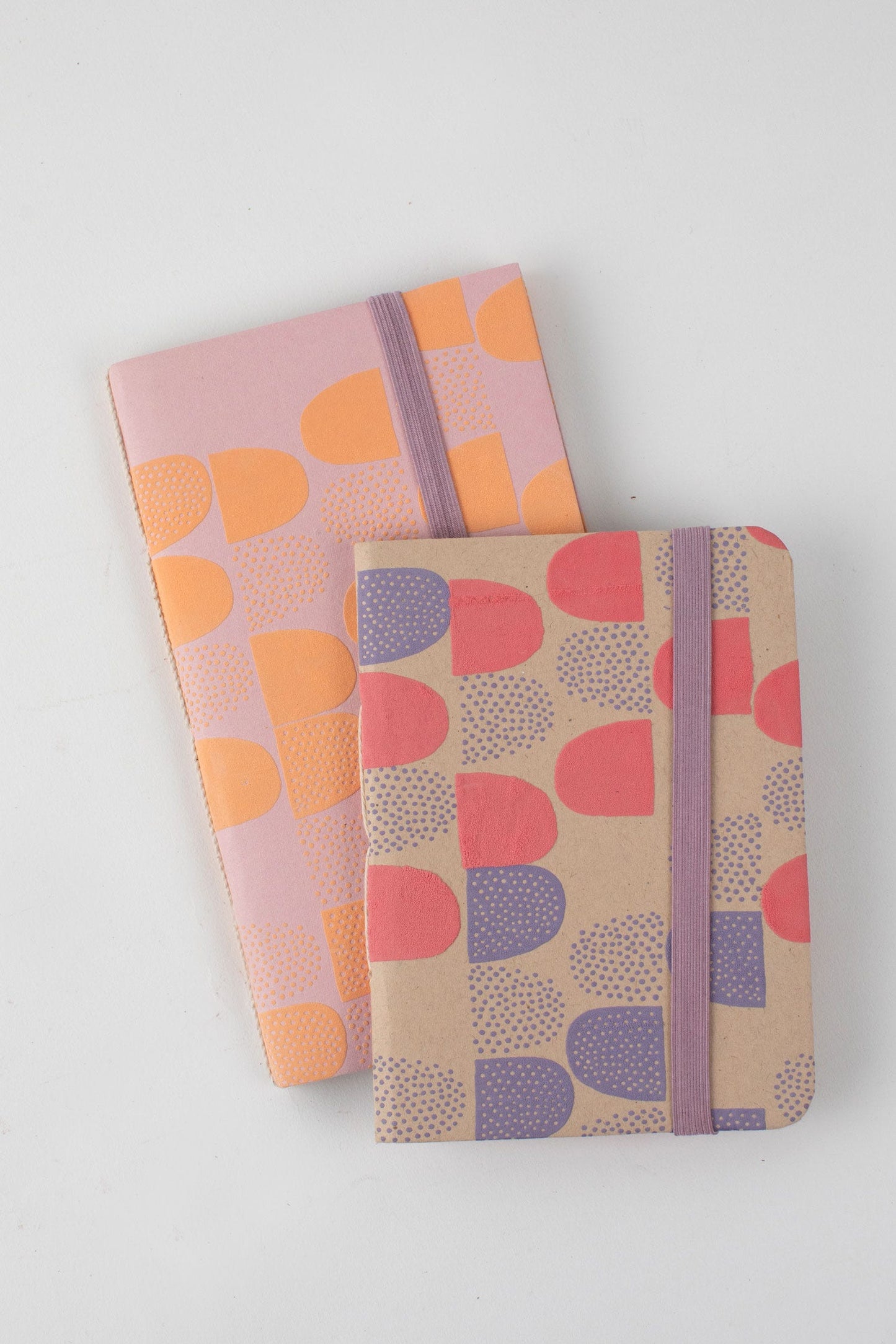 Journal embossed cover M/3 ppr 5.5x4.5 pink/prpl