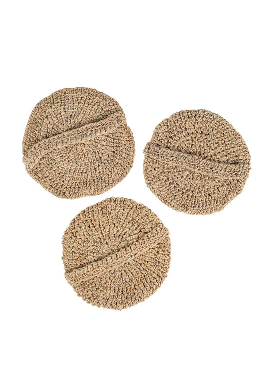 Scrubbies round S/3 crochet hemp 5D nat